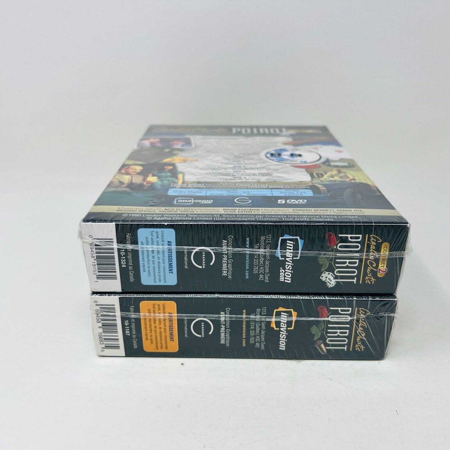 Agatha Christie Poirot Coffrets #1-2 Lot de DVD Scellés en Français/French NTSC