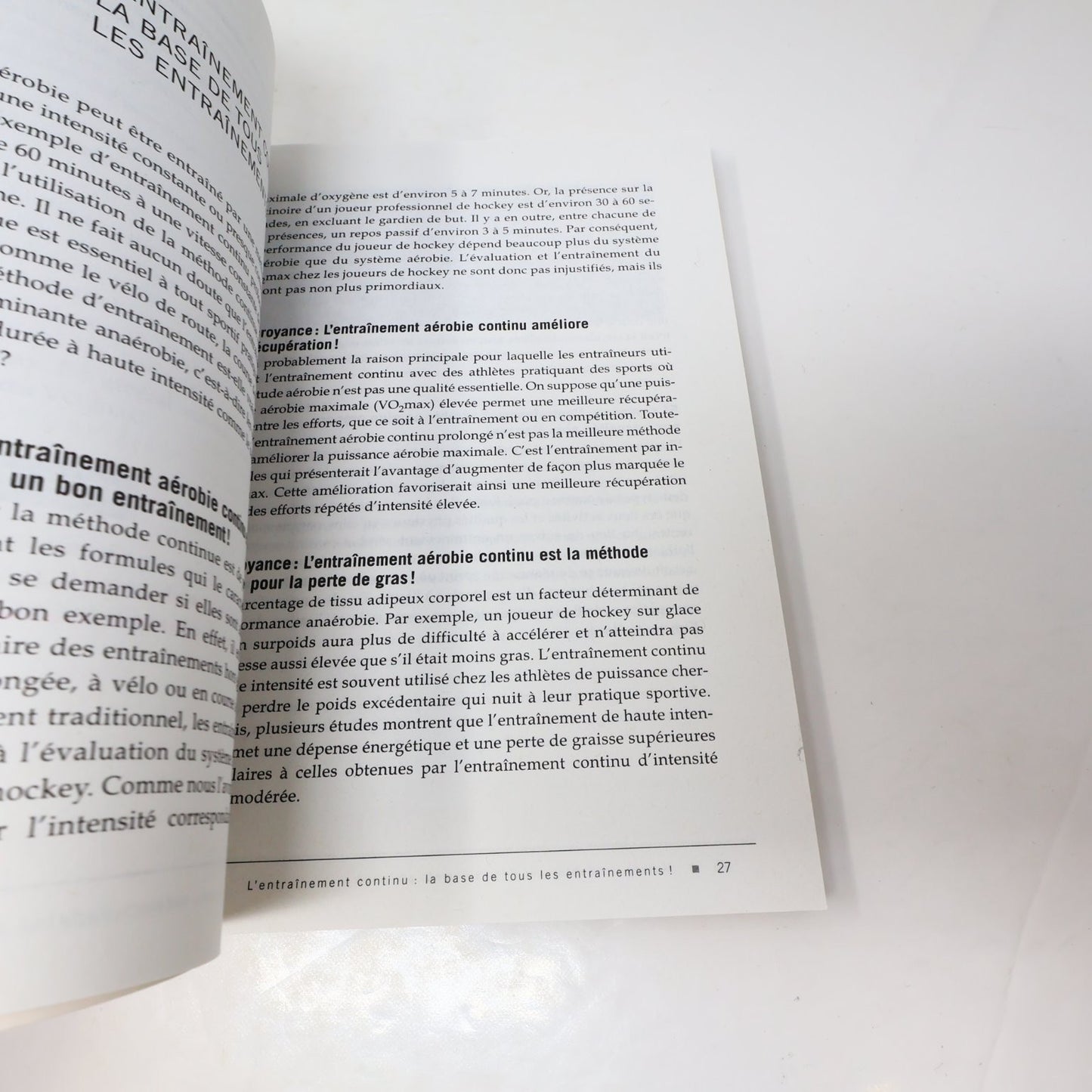 Mythes et réalités sur l'entraînement physique Livre Martin Lussier/Toussaint