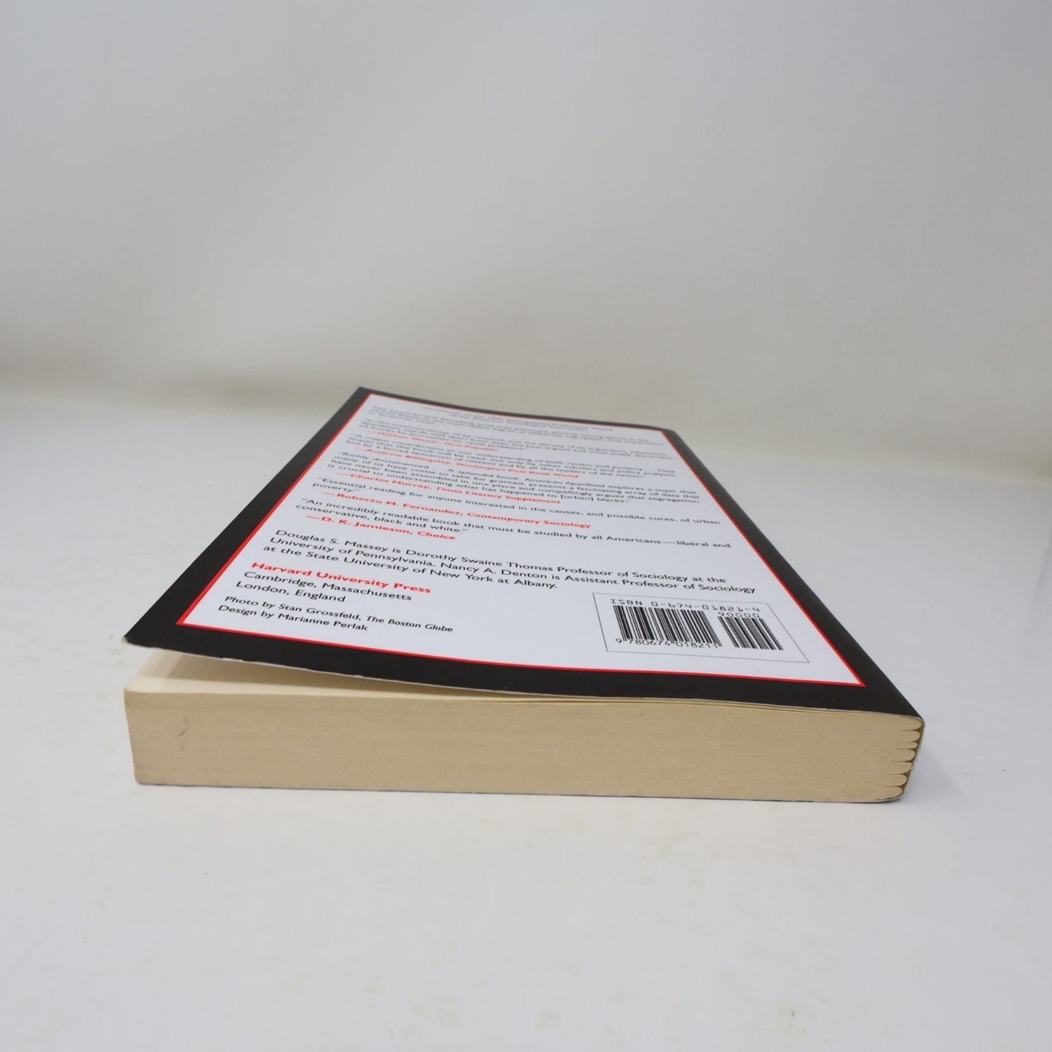 American Apartheid Massey Denton 1993 Paperback Sociology Harvard Press Book