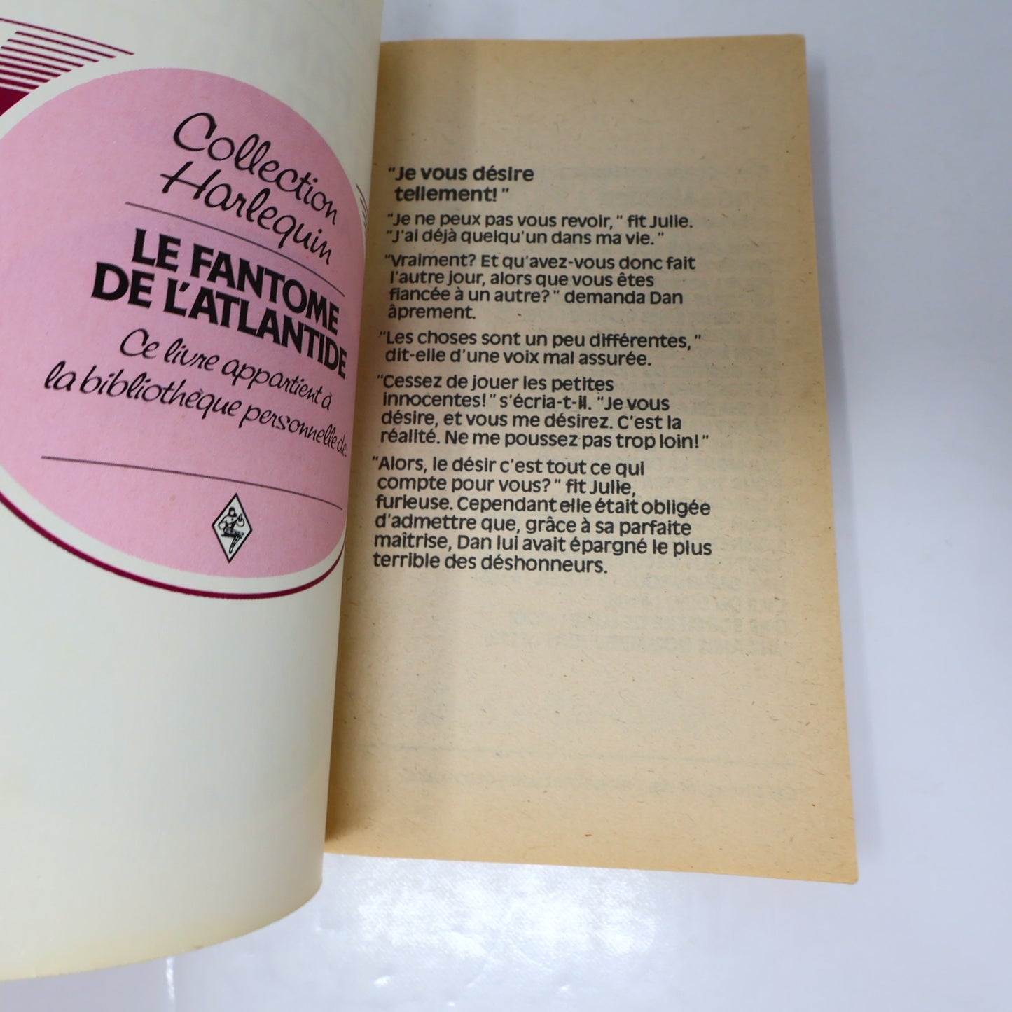 Collection Harlequin Lot 18 Livres Français/French Romance Paperback Books 1980s