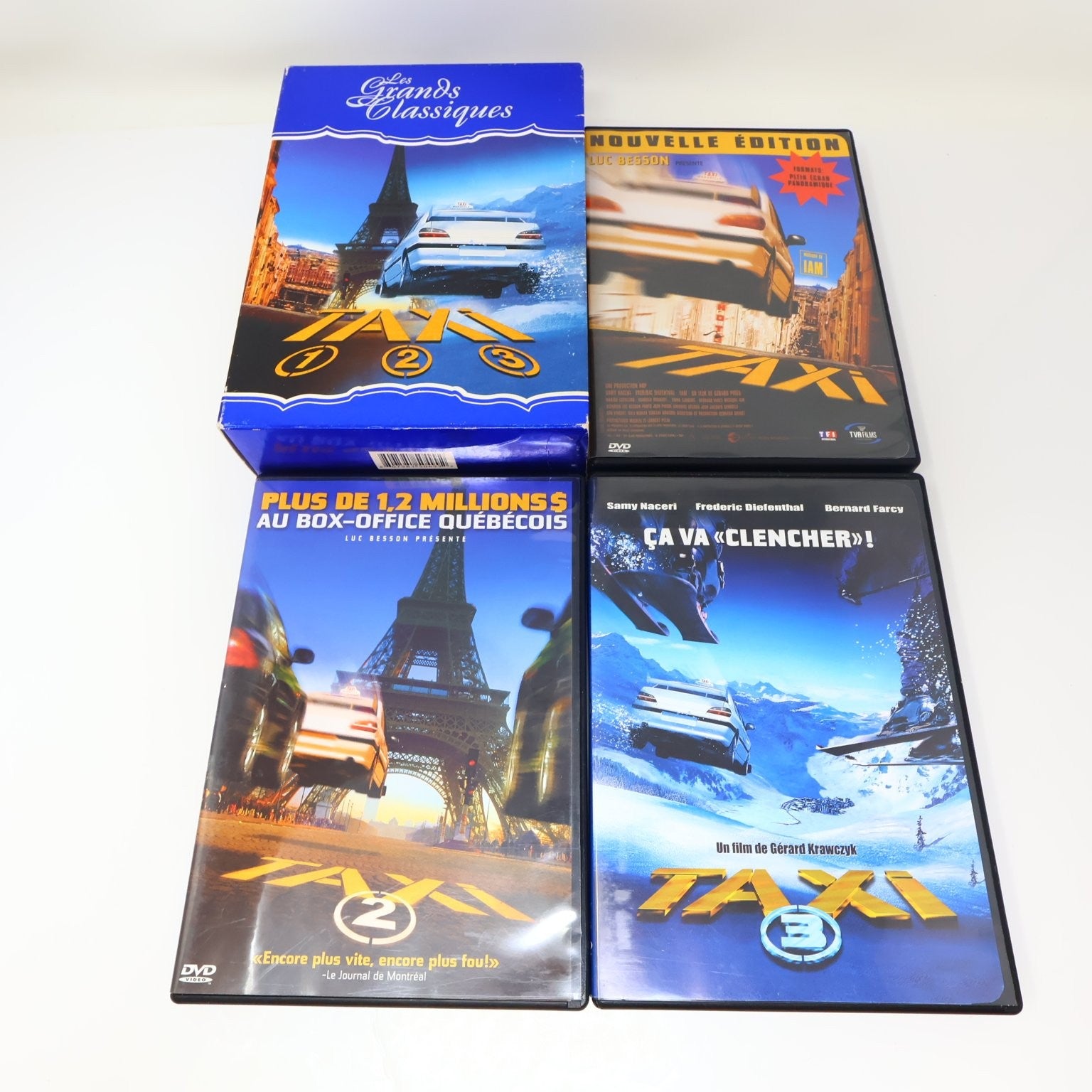 Coffret Taxi #1-2-3 Les Grands Classiques DVD Luc Besson Action NTSC Region 1
