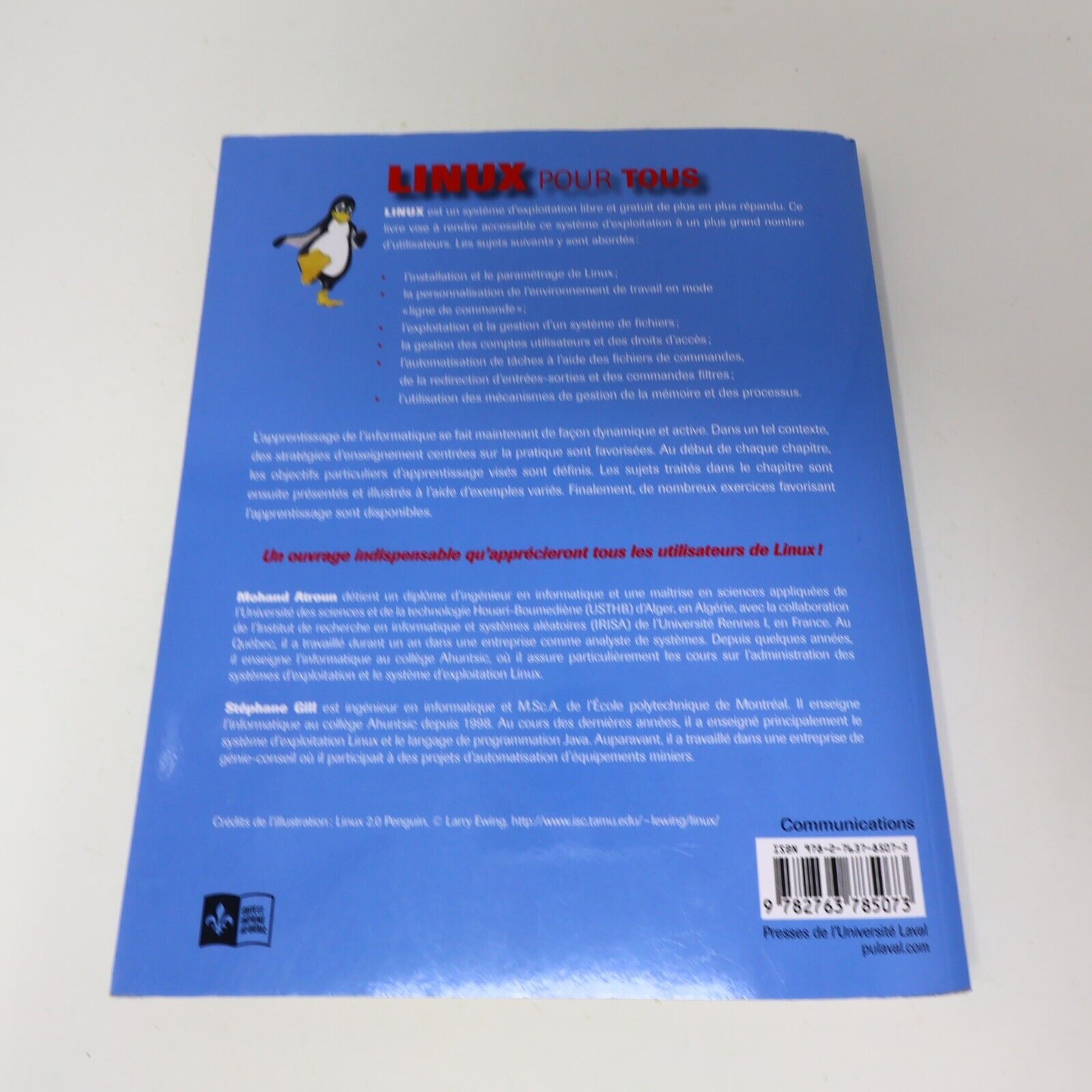 2007 Linux pour Tous Stéphane Gill Mohand Atroun Informatique Programmation PB