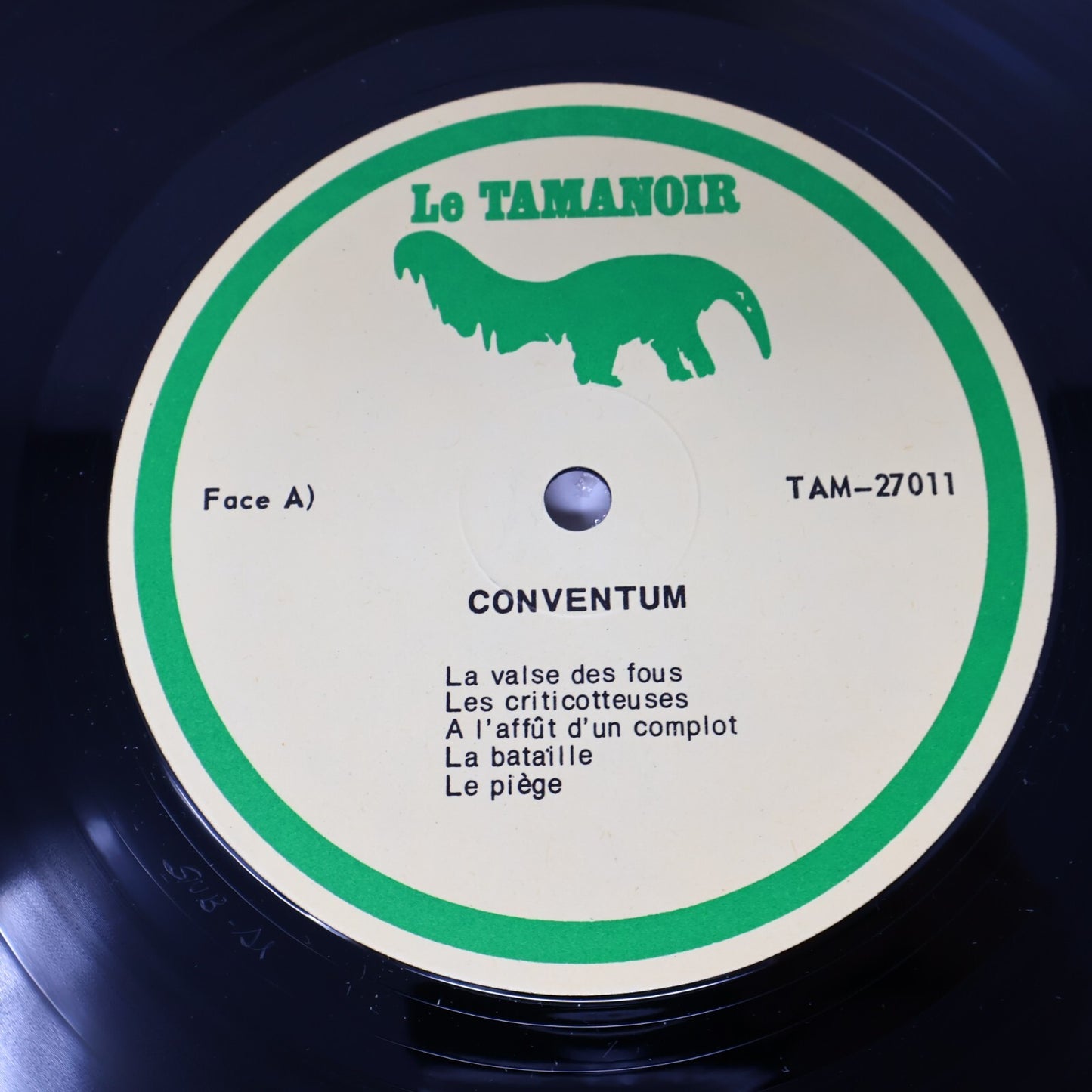 Conventum À L'Affût d'un Complot Disque LP Record Le Tamanoir 1977 TAM-27011