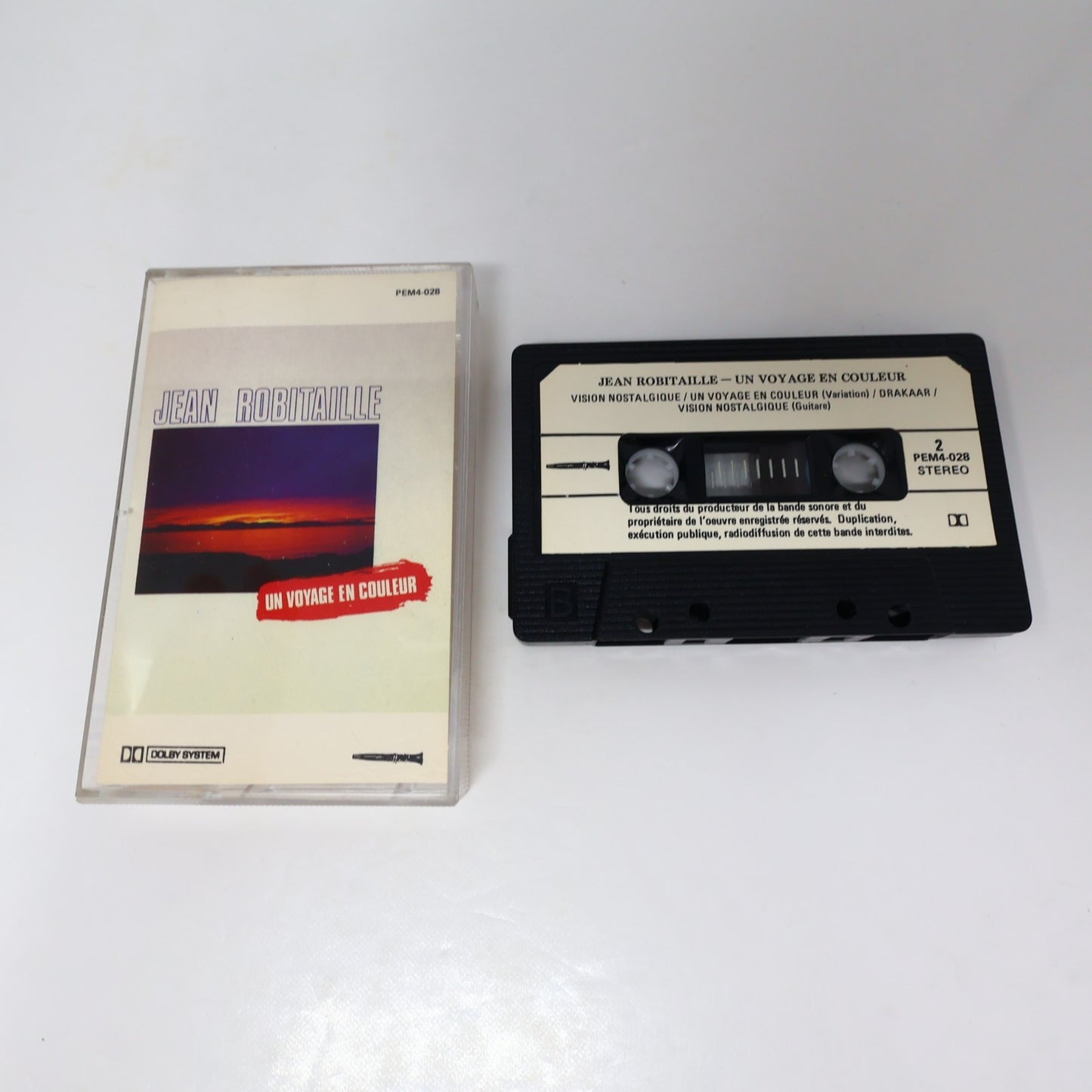 Jean Robitaille Lot 2 Cassettes Pendulum/Un Voyage en Couleur Electro/Jazz/Pop