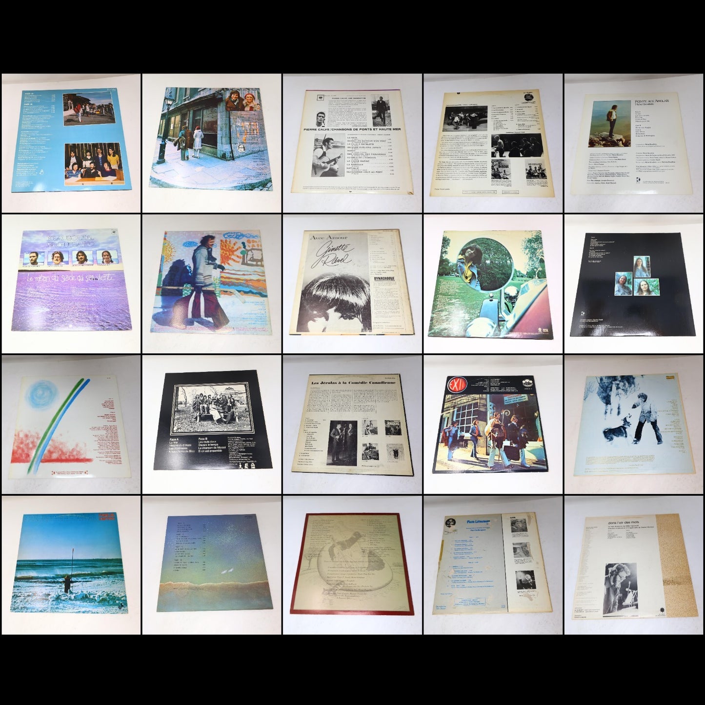 Pop Québécois 1960-70-80s Lot 20 Disques LP Thibeault/Baillargeon/Brault/Toupin