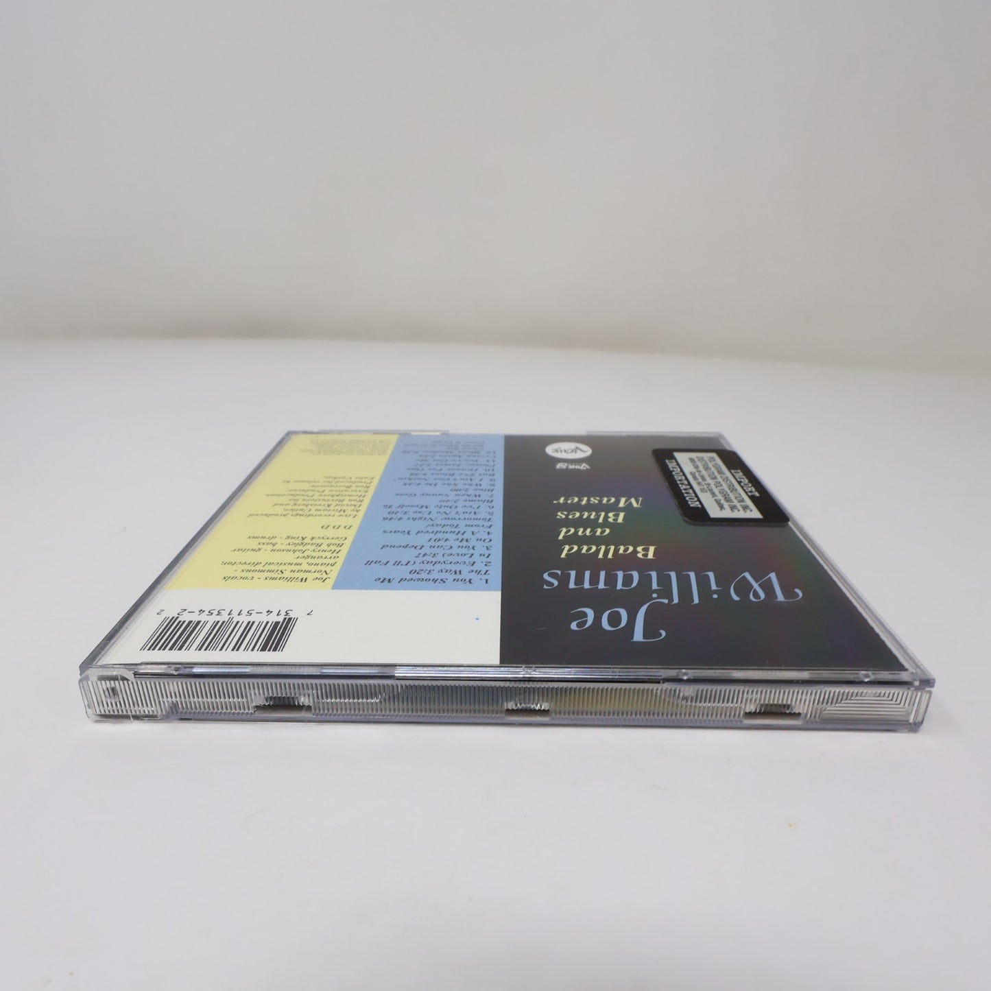 Ballad and Blues Master CD Joe Williams Verve 1992 314 511 354-2 90s