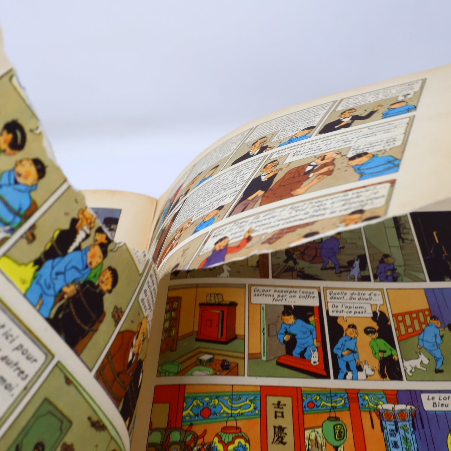 Tintin Le Lotus Bleu Hergé Casterman 1951 B5 Bande Dessinée Français/French HC