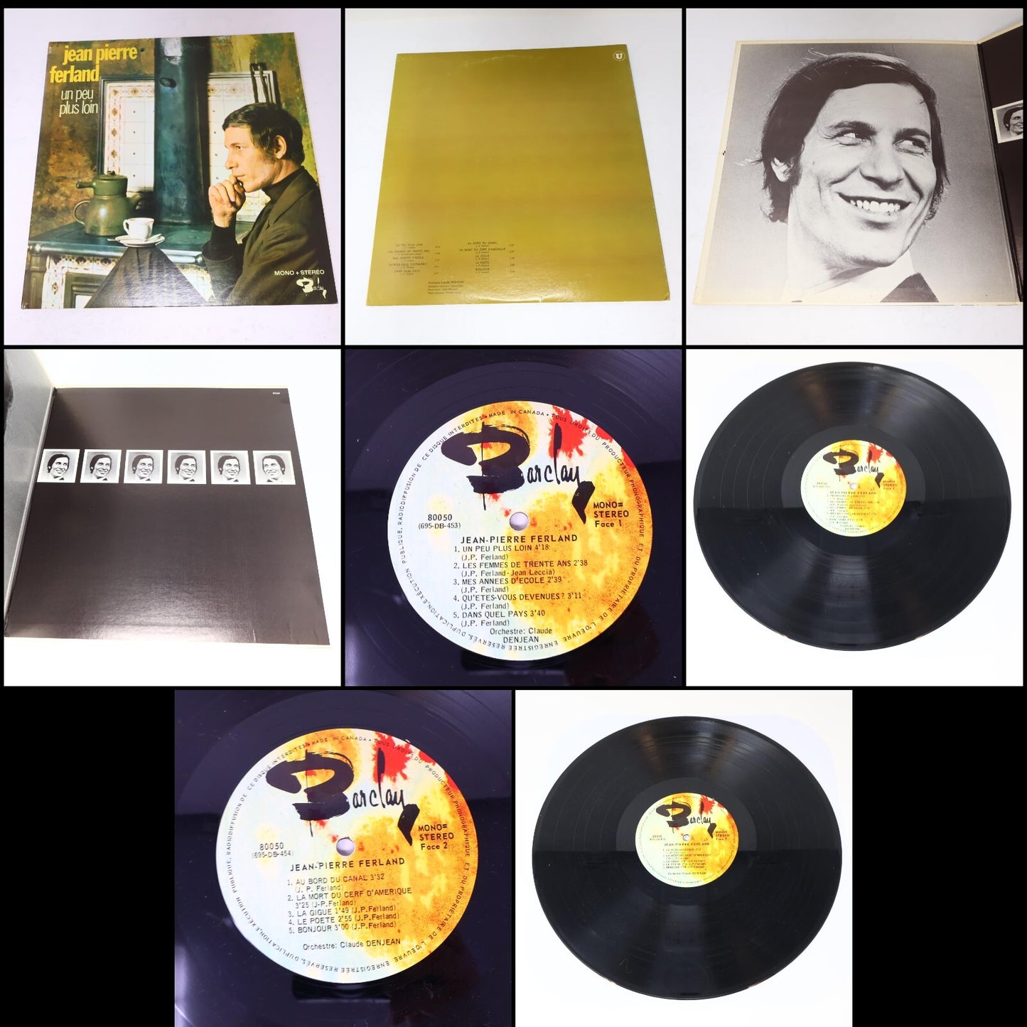 Jean-Pierre Ferland Lot 10 Disques Soleil/Jaune/Androgyne/Vierges Du Québec LP