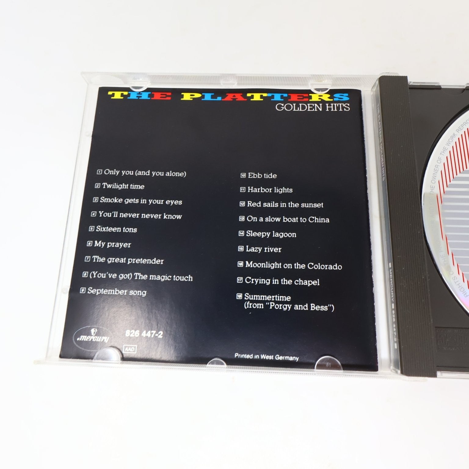 The Platters Golden Hits CD 1986 Digital Remaster Doo Wop Mercury Only You