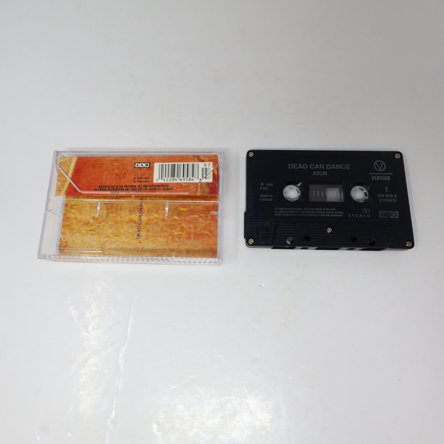 Dead Can Dance Aion Cassette Saltarello/Mephisto/Radharc 1990 Vertigo 846 958-4