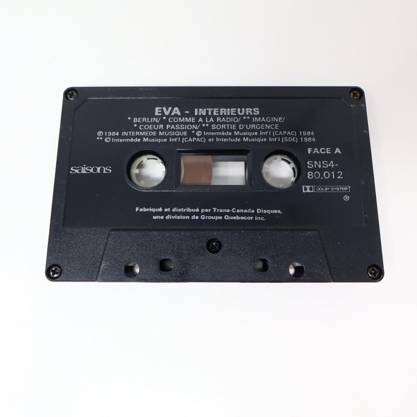 Eva Intérieurs Cassette Pop Phenix/Berlin/Imagine/Coeur Passion/Jeu 1984 Testée