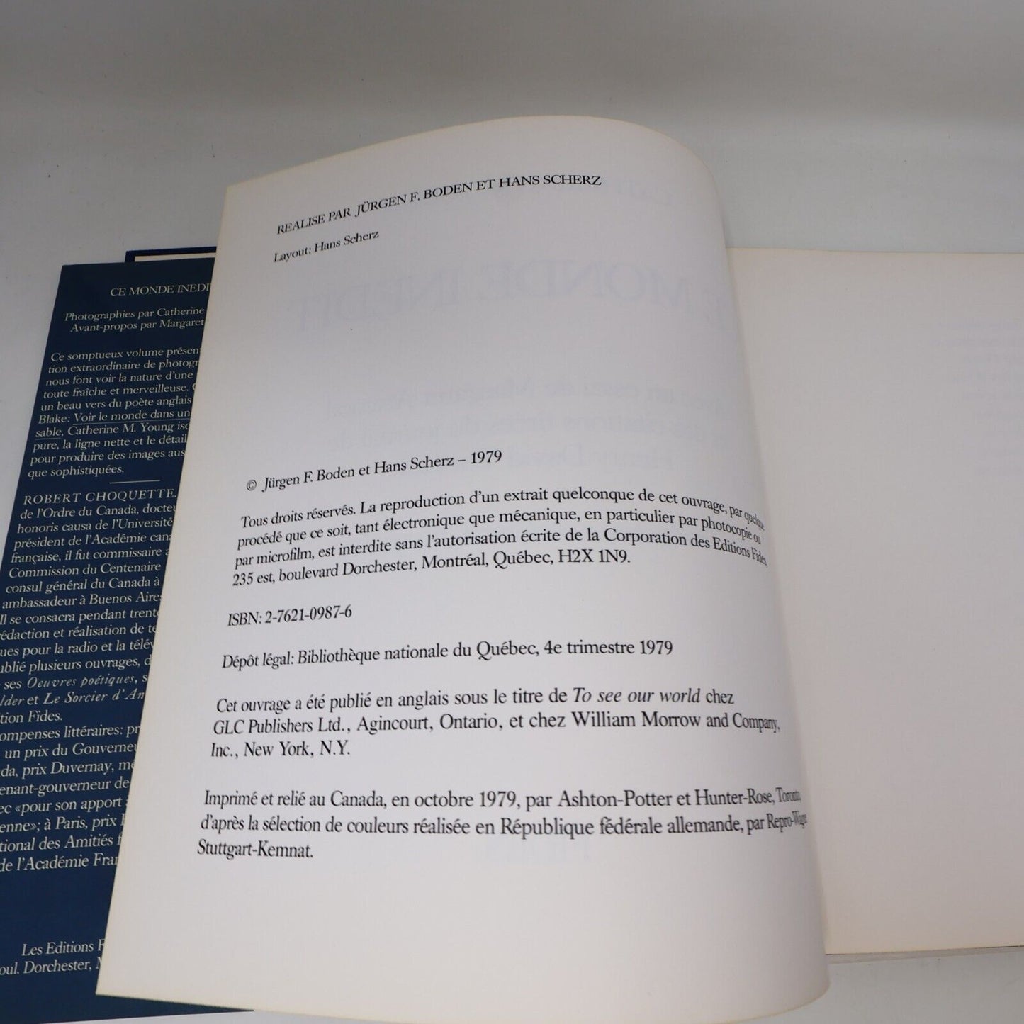 1979 Margaret Atwood/Catherine M. Young Ce Monde Inédit Art Photographies Fides