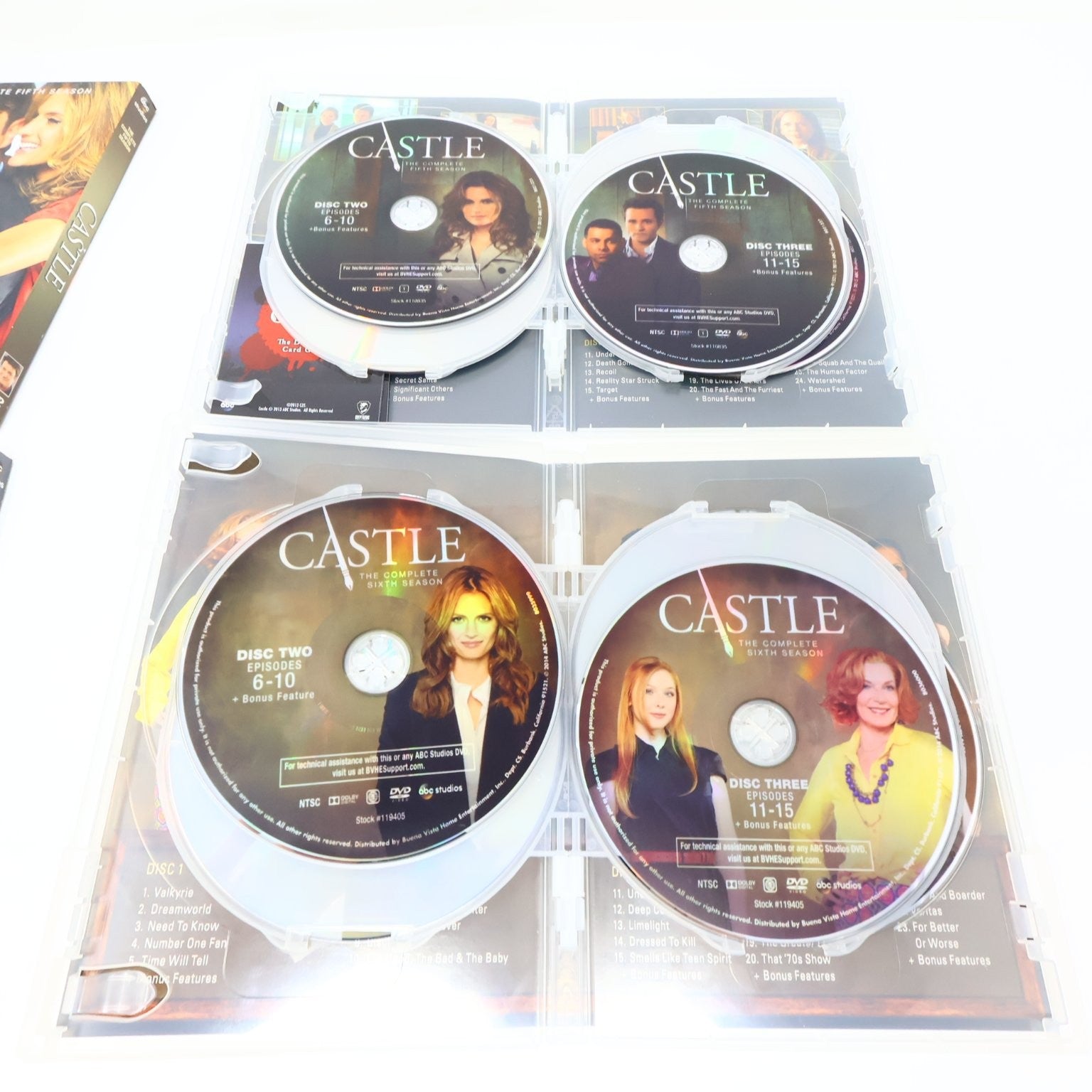 Castle 6 DVD Lot Seasons #1-6 2009-2014 Stana Katic Nathan Fillion NTSC Region 1