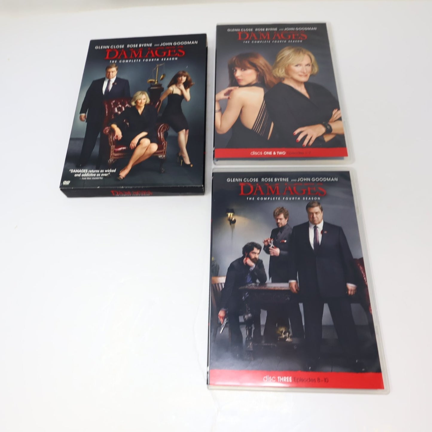 Damages DVD Complete Series Seasons 1-5 Glenn Close Rose Byrne 2007-2012 NTSC