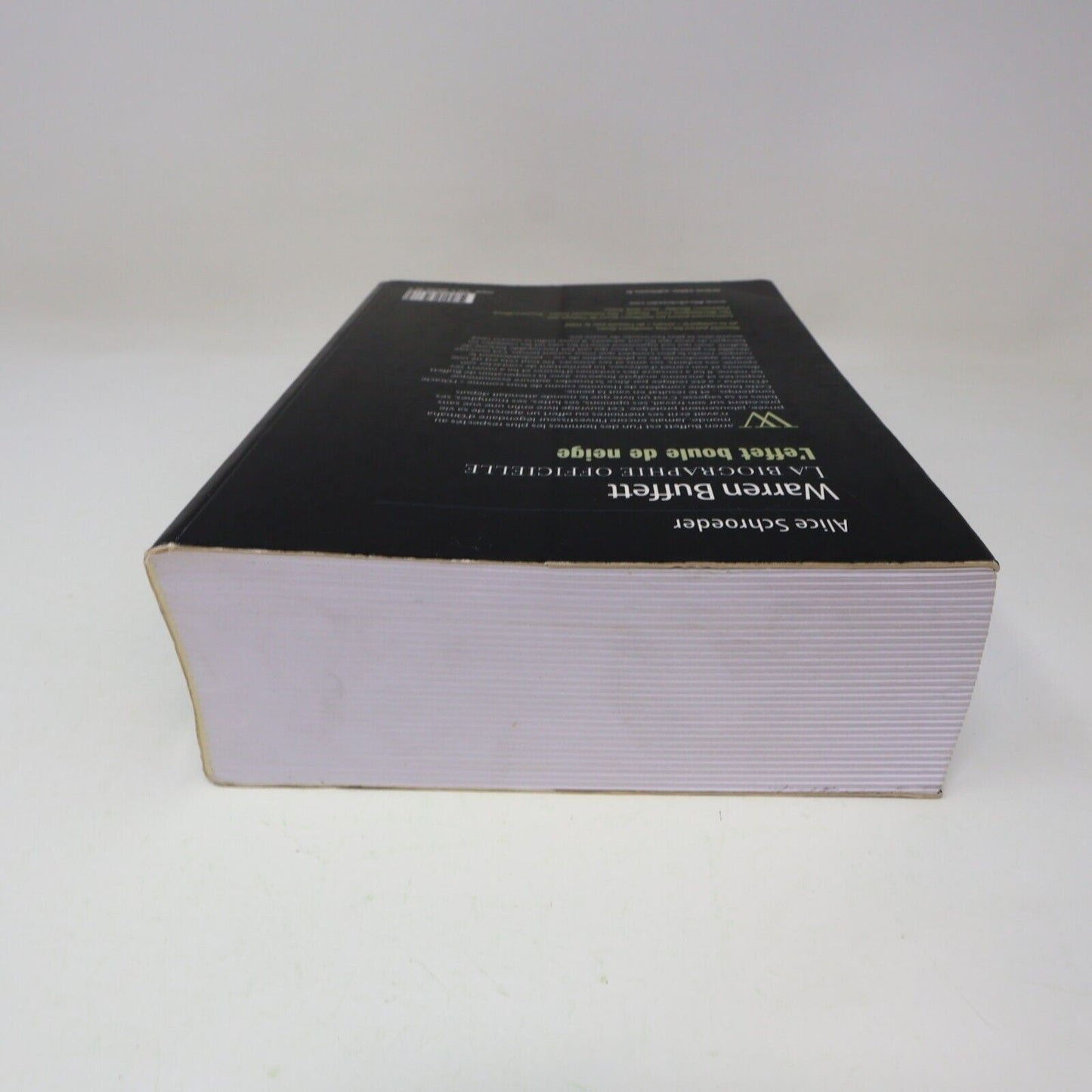 2010 Warren Buffett l'Effet Boule de Neige de Alice Schroeder Paperback PB Valor