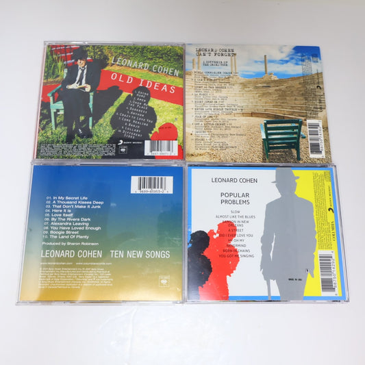 Leonard Cohen 4 CD Lot Old Ideas/Ten New Songs/Can't Forget/Popular Problems