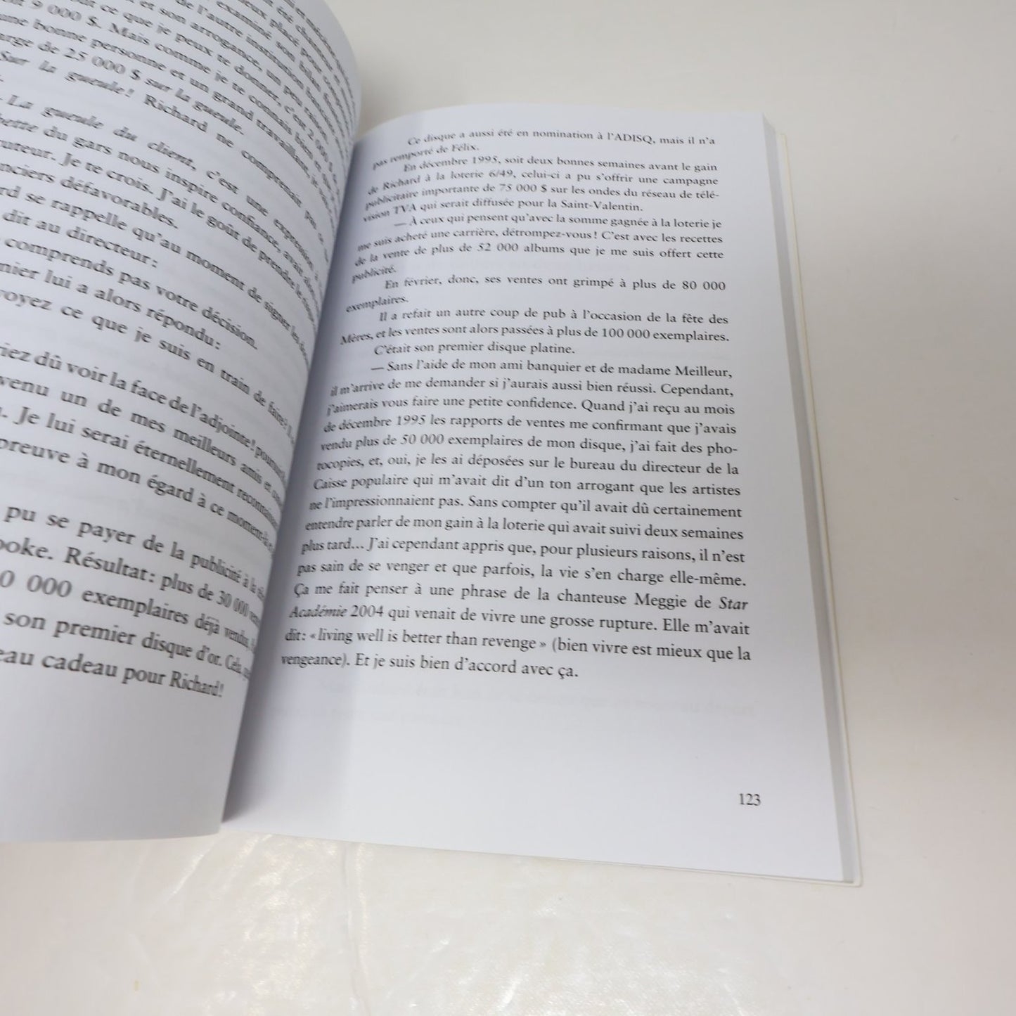 Mon histoire en noir et blanc Richard Abel 2005 Biographie LaSemaine Français