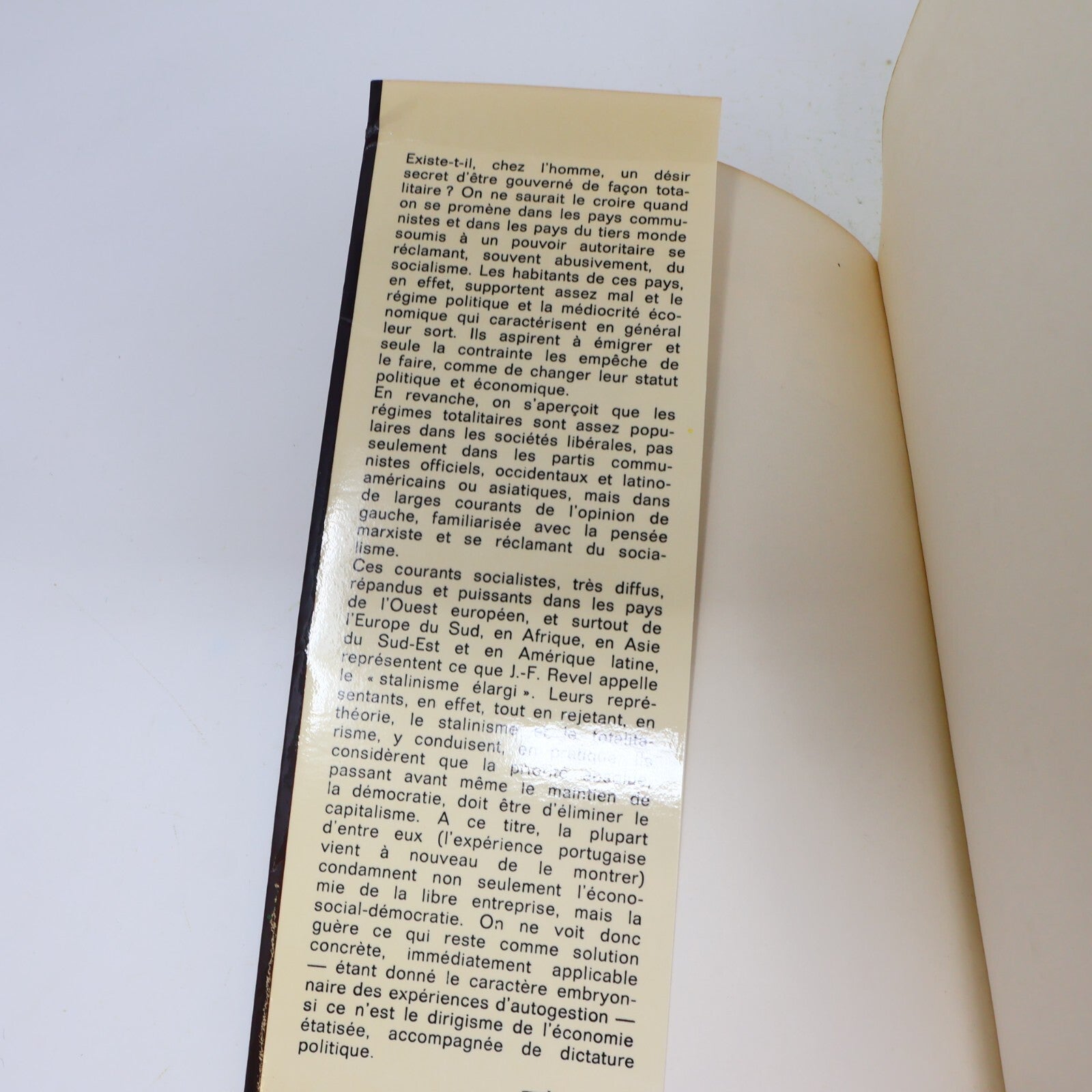 1976 La Tentation Totalitaire Jean-François Revel Robert Laffont Politique Livre
