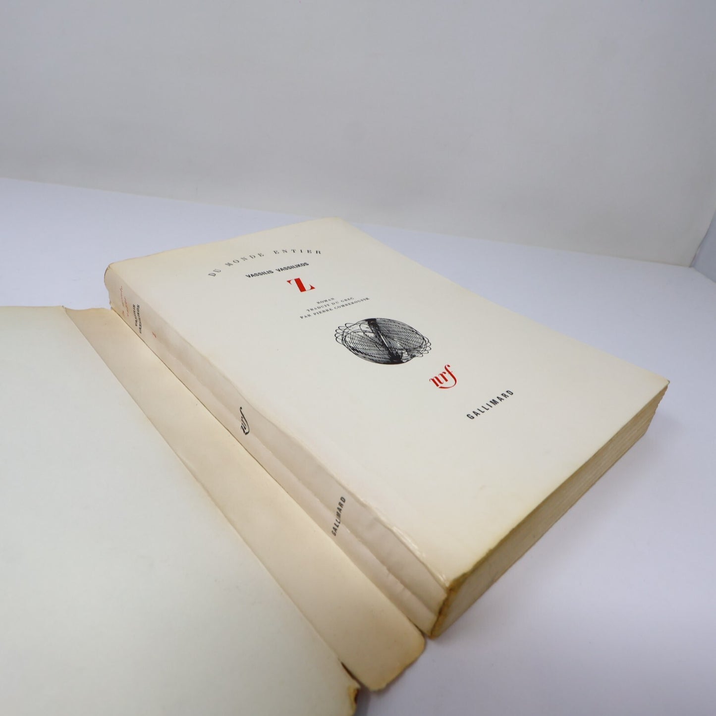 Vassilis Vassilikos Lot 2 Livres Gallimard/Nrf L'Eau de Kos/Z Fiction Historique