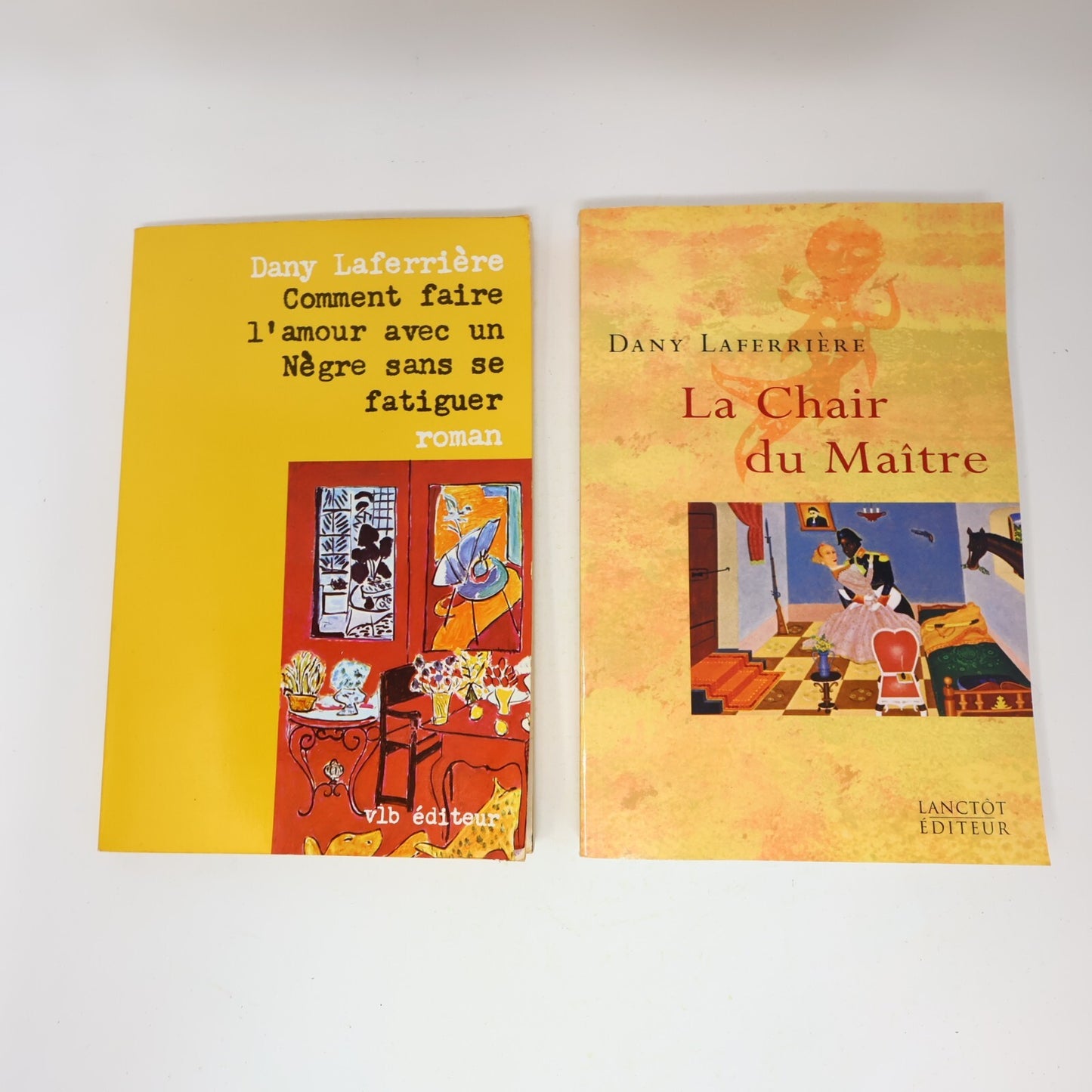 Dany Laferrière Lot 2 Livres Comment Faire l'Amour à Un/Chair du Maître Roman PB