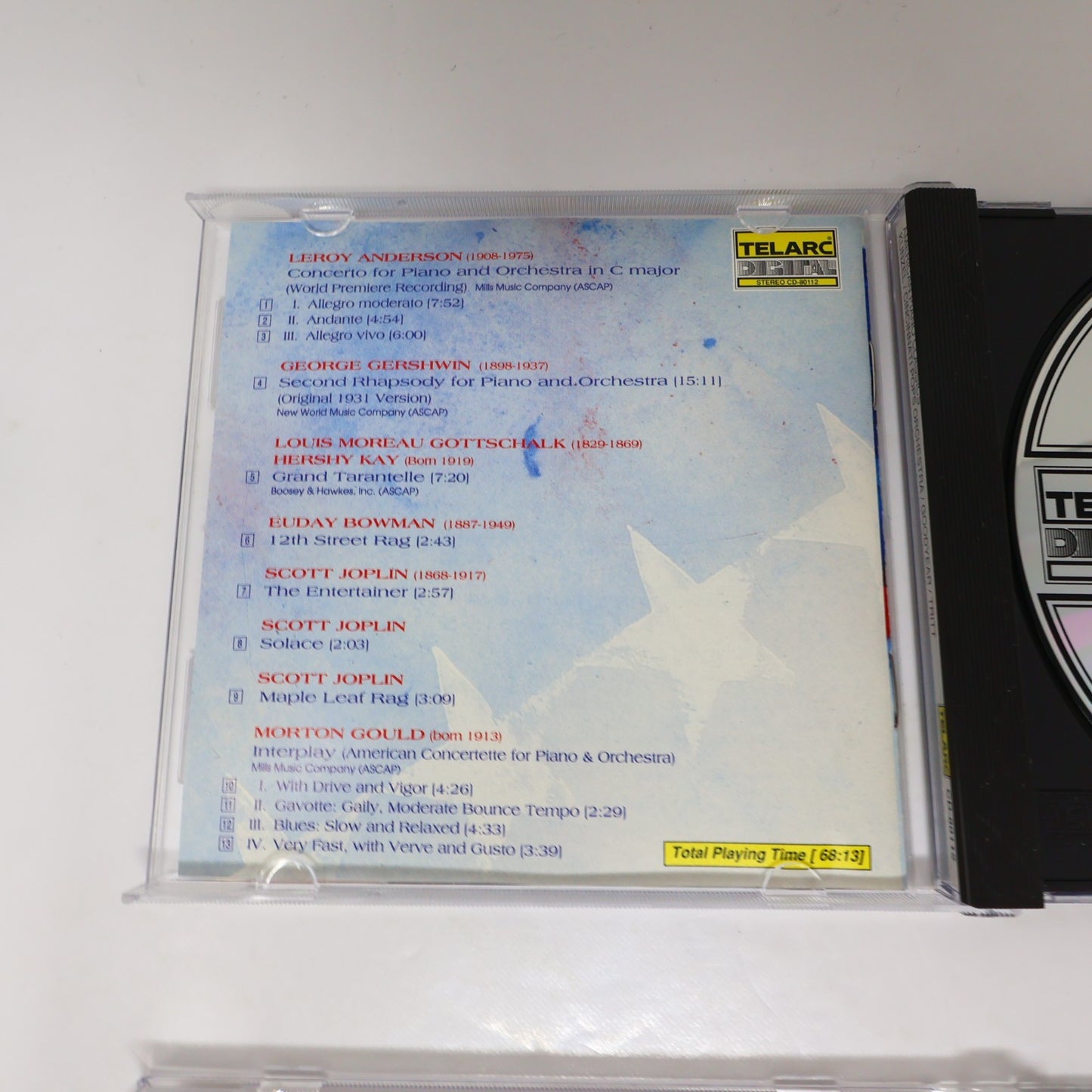 Leroy Anderson 2 CD Lot Orchestral Favourites/American Piano Classics Blue Tango