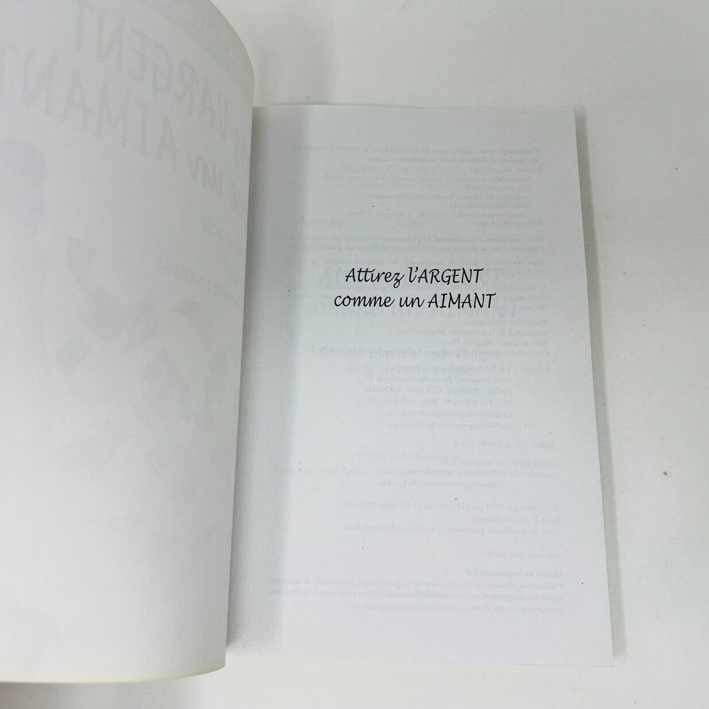 2011 Attirez l'Argent Comme un Aimant de Marie-Claire Carlyle Finance Français