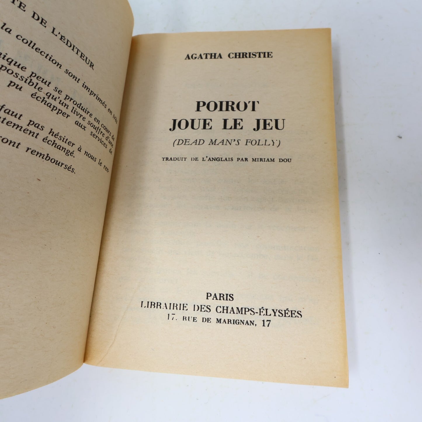 Club des Masques Lot 25 Livres Agatha Christie/Exbrayat/E. Wallace Français PB