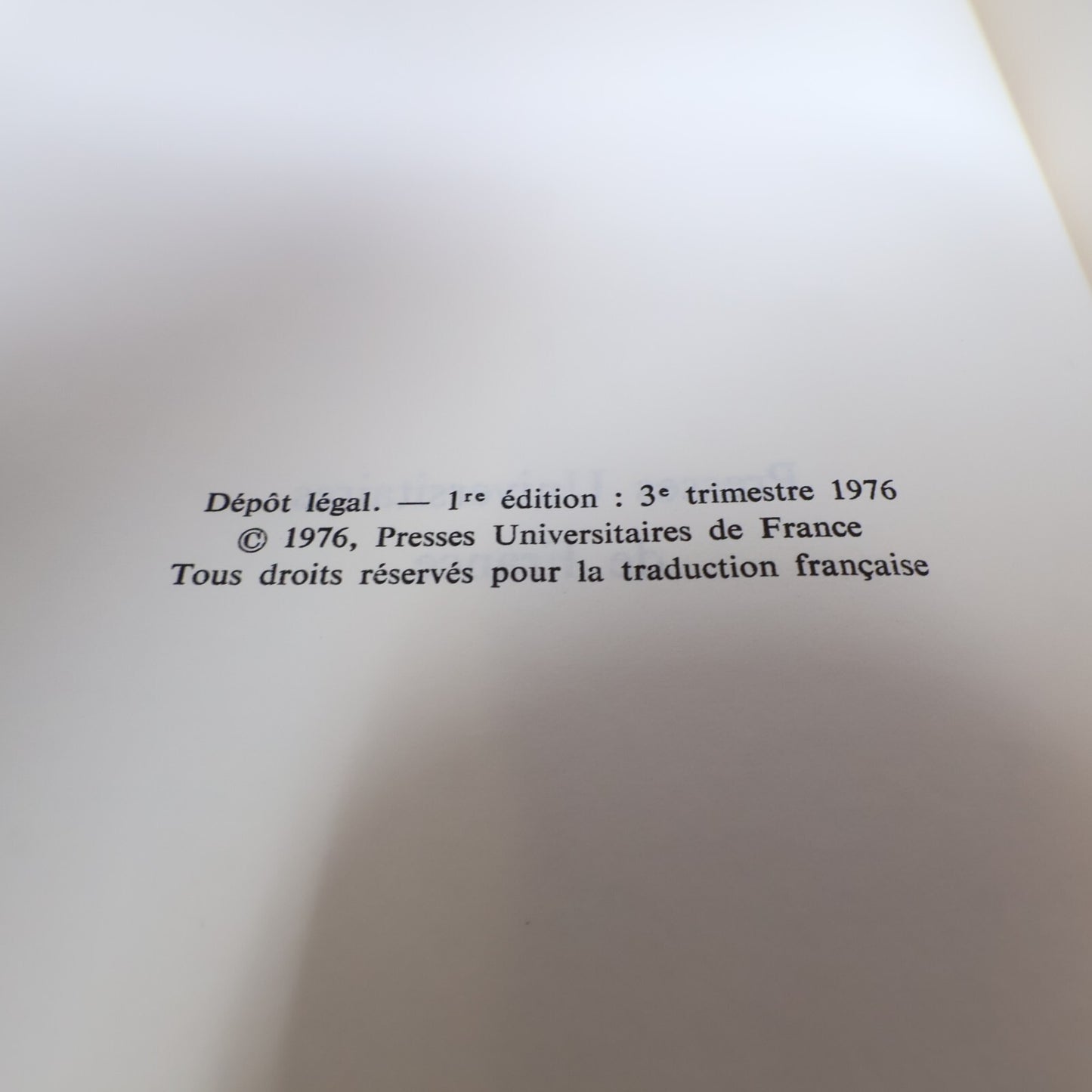 1976 La Présidence Impériale Arthur Schlesinger PUF Usa Politique Histoire Livre