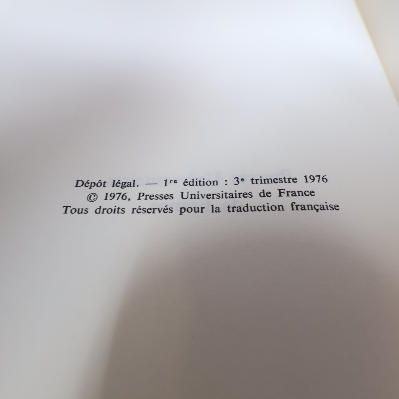 1976 La Présidence Impériale Arthur Schlesinger PUF Usa Politique Histoire Livre