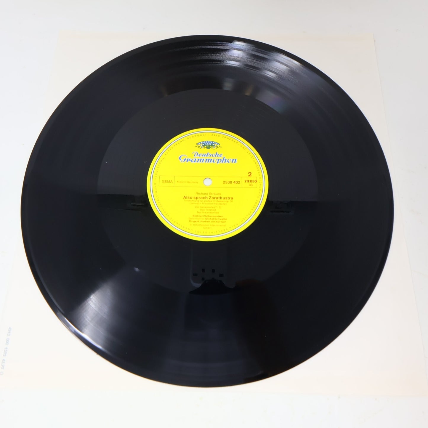 Herbert von Karajan Also Sprach Zarathustra Schwalbé LP Record Vinyl 2530 402