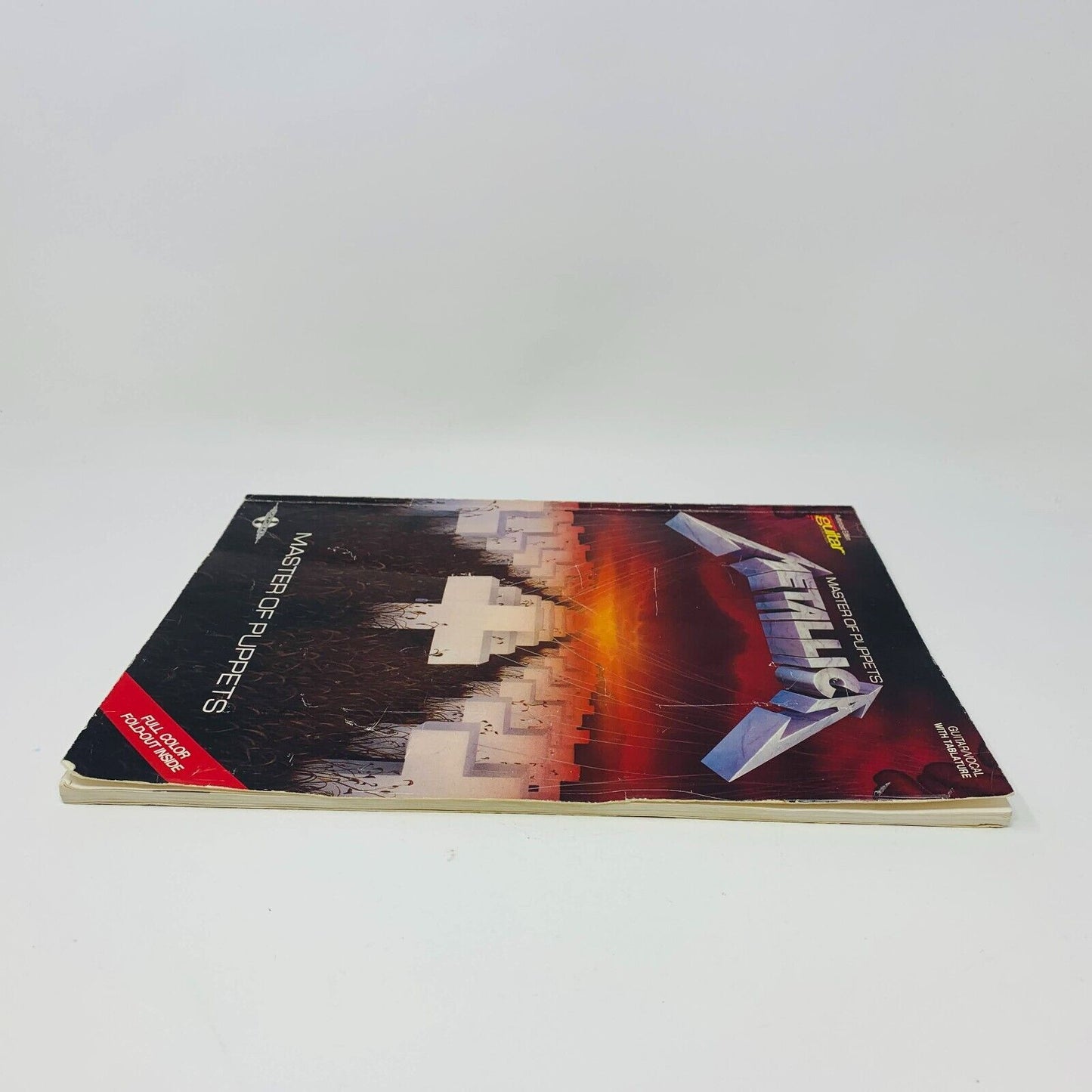 1988 Metallica Master of Puppets Songbook Guitar Vocal with Tablature Paperback