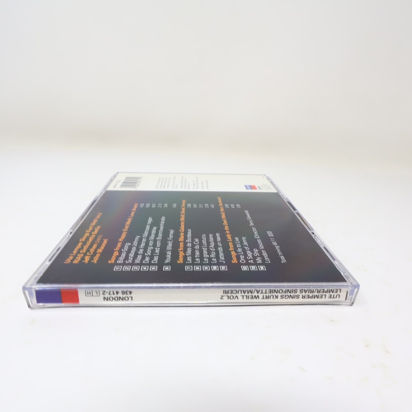 Ute Lemper Sings Kurt Weill Volume 2 CD 1993 Jazz Pop Classical 90s