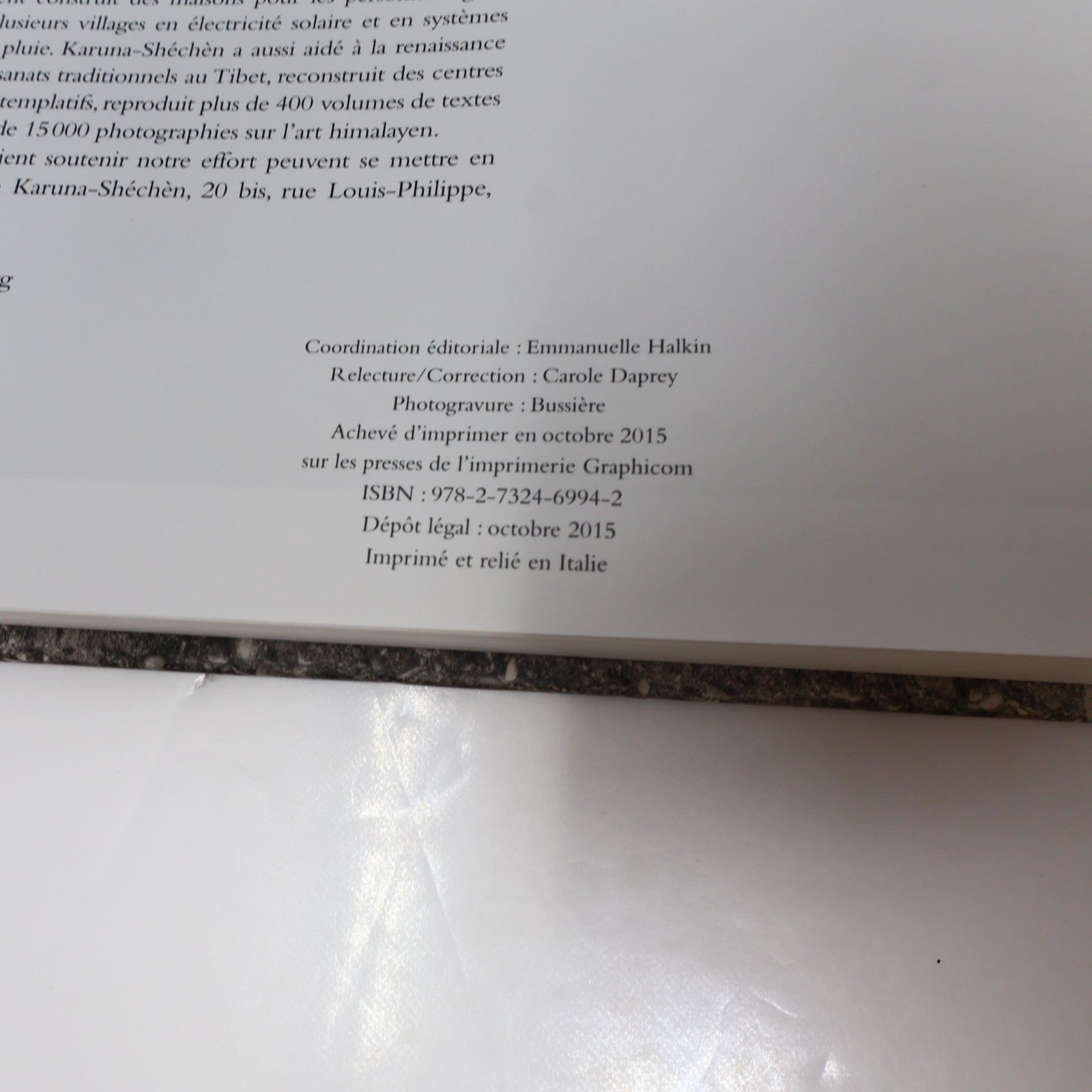 Visages de Paix/Terres de Sérénité Matthieu Ricard La Martinière 2015 HC French