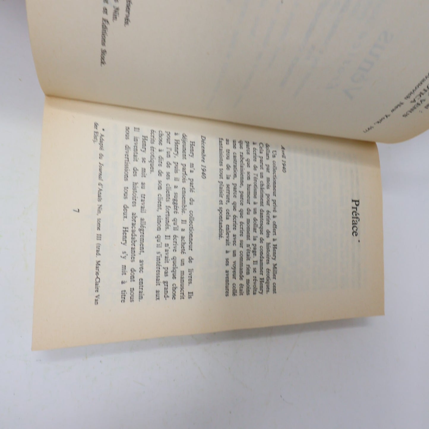 1978 Venus Erotica Anaïs Nin Stock Érotisme Roman Adultes Français Paperback 70s