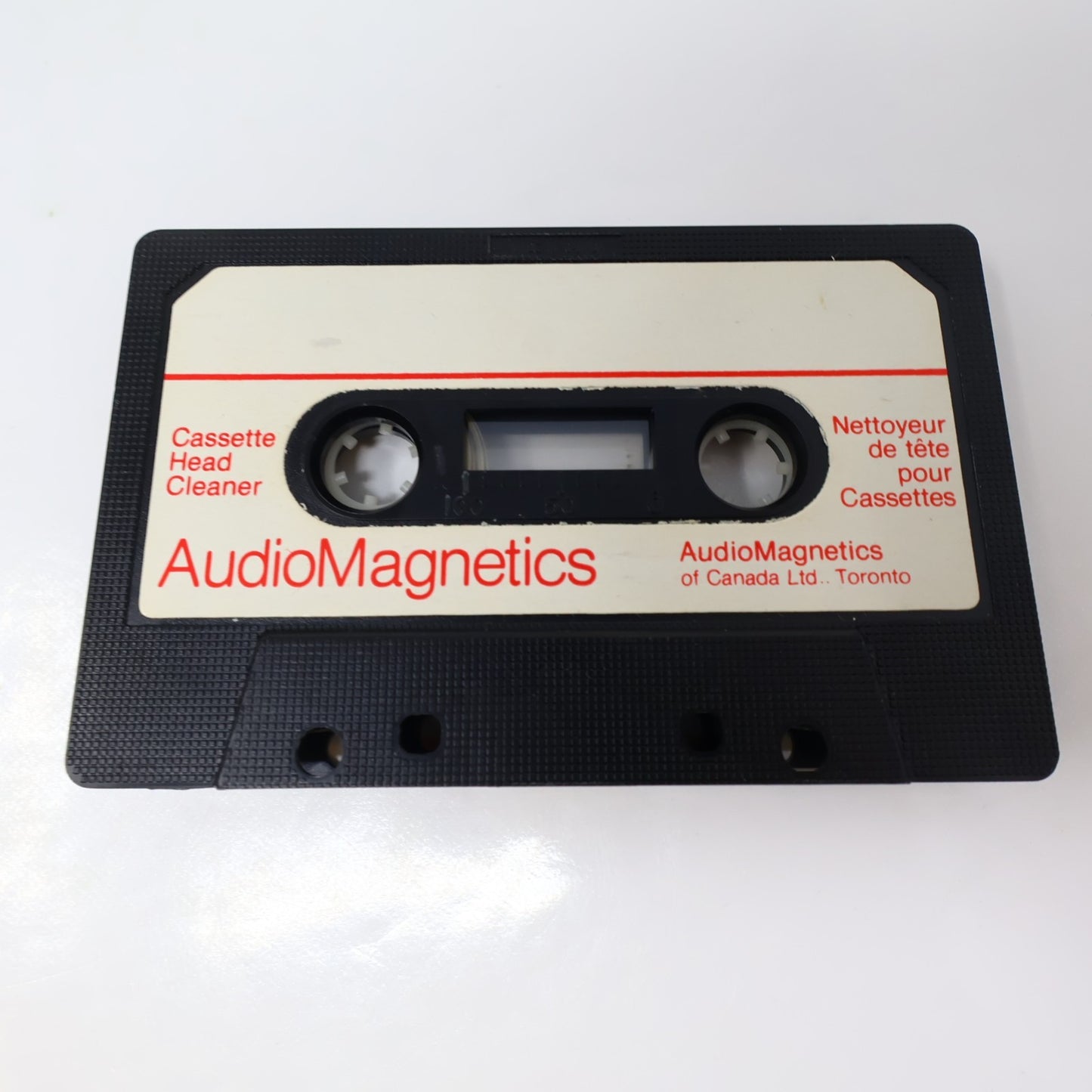 Audio Magnetics Cassette Tape Head Cleaner with Exclusive Polishing Action HC