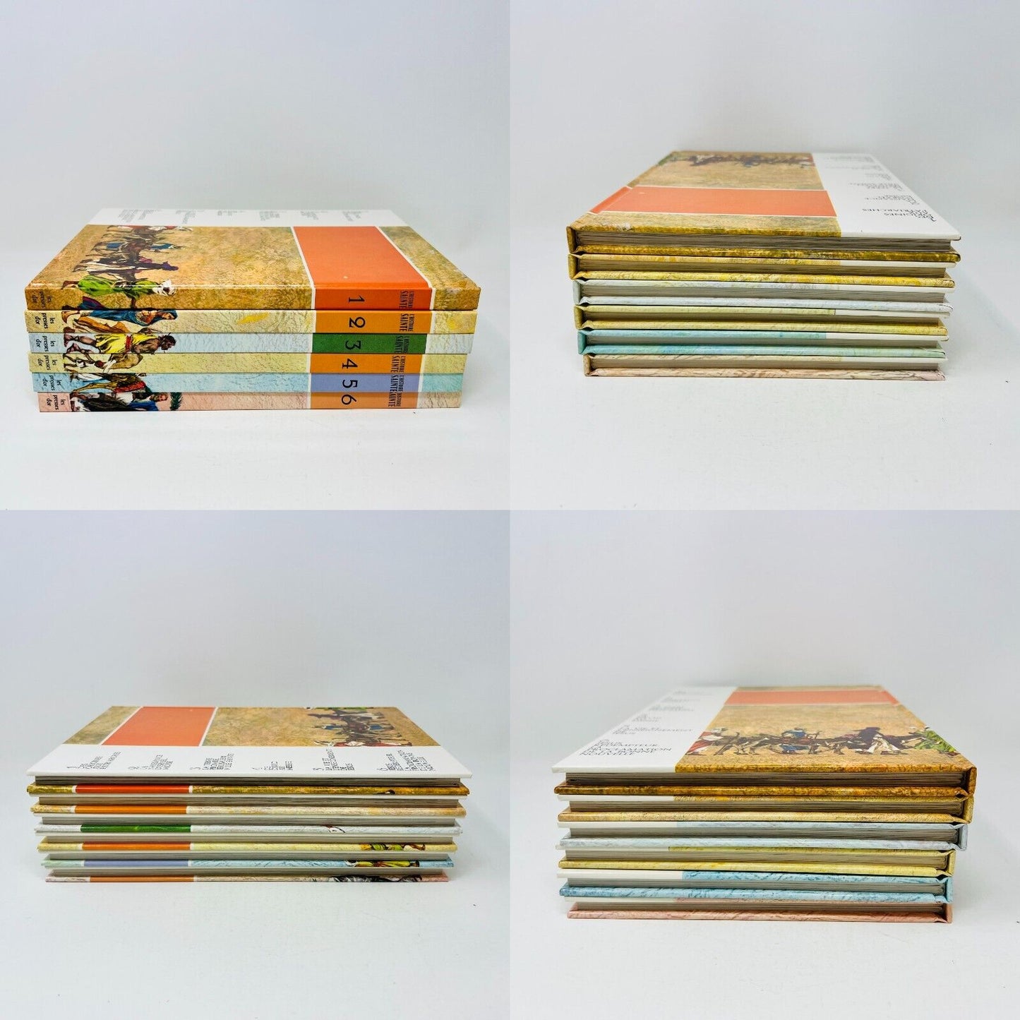 1963 Coffret L'Histoire Sainte pour Garçons et Filles #1-6 Complet Presses D'Or