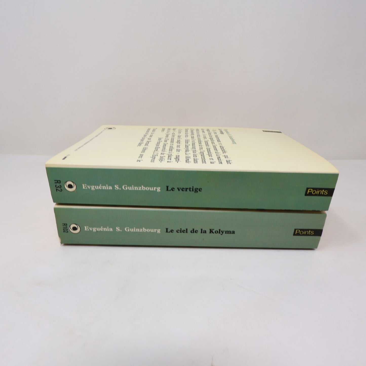 Evguénia S. Guinzbourg Lot 2 Livres Le Vertige/Le Ciel de la Kolyma Points Seuil