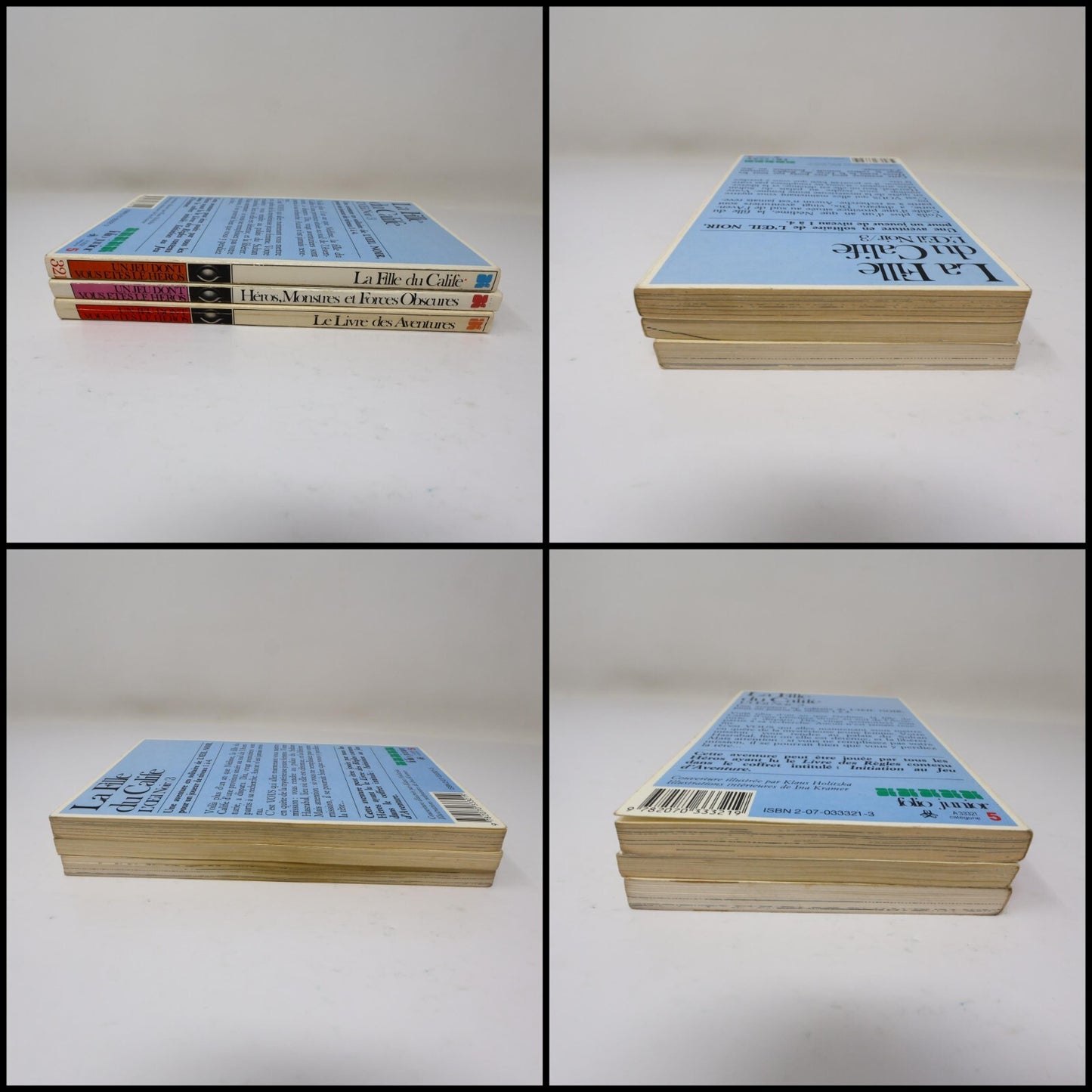 L'Oeil Noir LDVELH Lot 3 Livre des Aventures/Héros Monstres et Forces Obscures