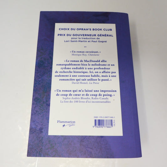 Un Parfum de Cèdre Ann-Marie MacDonald Livre 2015 Français Flammarion Québec PB