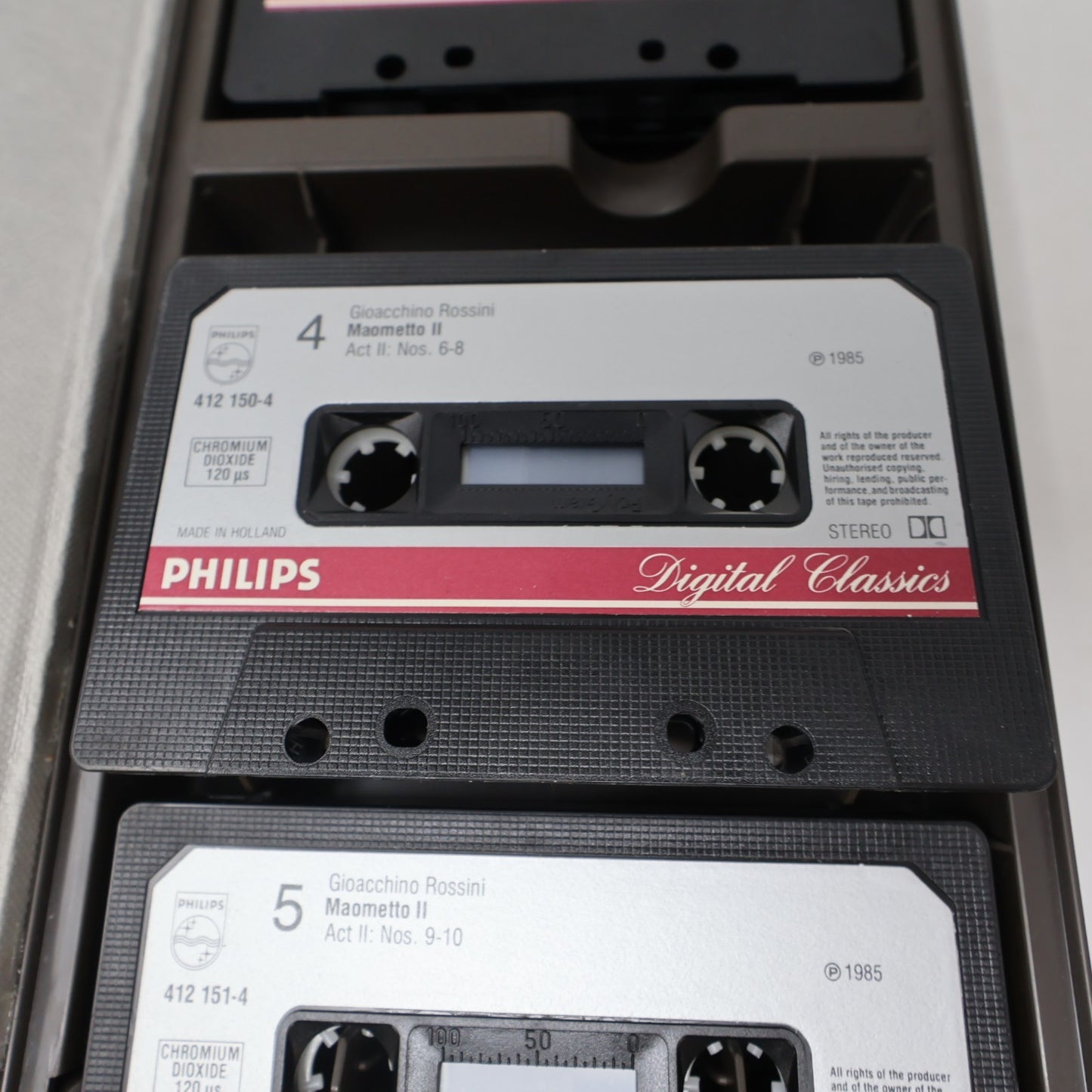 Rossini Maometto Secondo Cassette Box Claudio Scimone/Philharmonia/June Anderson
