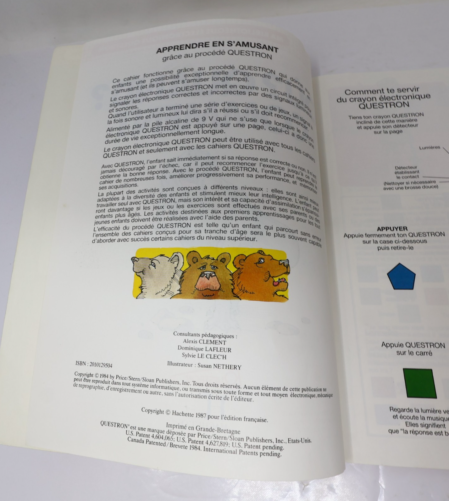 Encyclopédie Électronique Questron Hachette 6-9 ans 1986 Français/French Testé