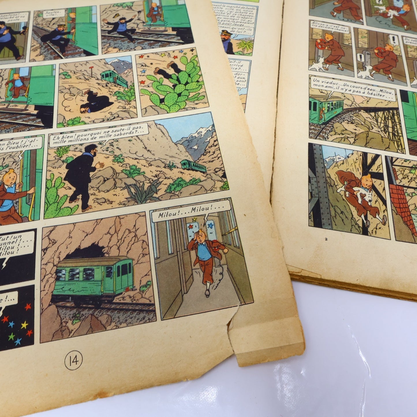 Tintin Le Temple du Soleil Hergé Casterman B3 1949 EO 2 Symboles Incas BD