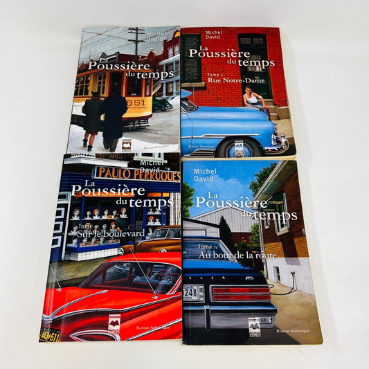La Poussière du Temps #1-4 Michel David Série Complète Set Lot 4 Livres Français