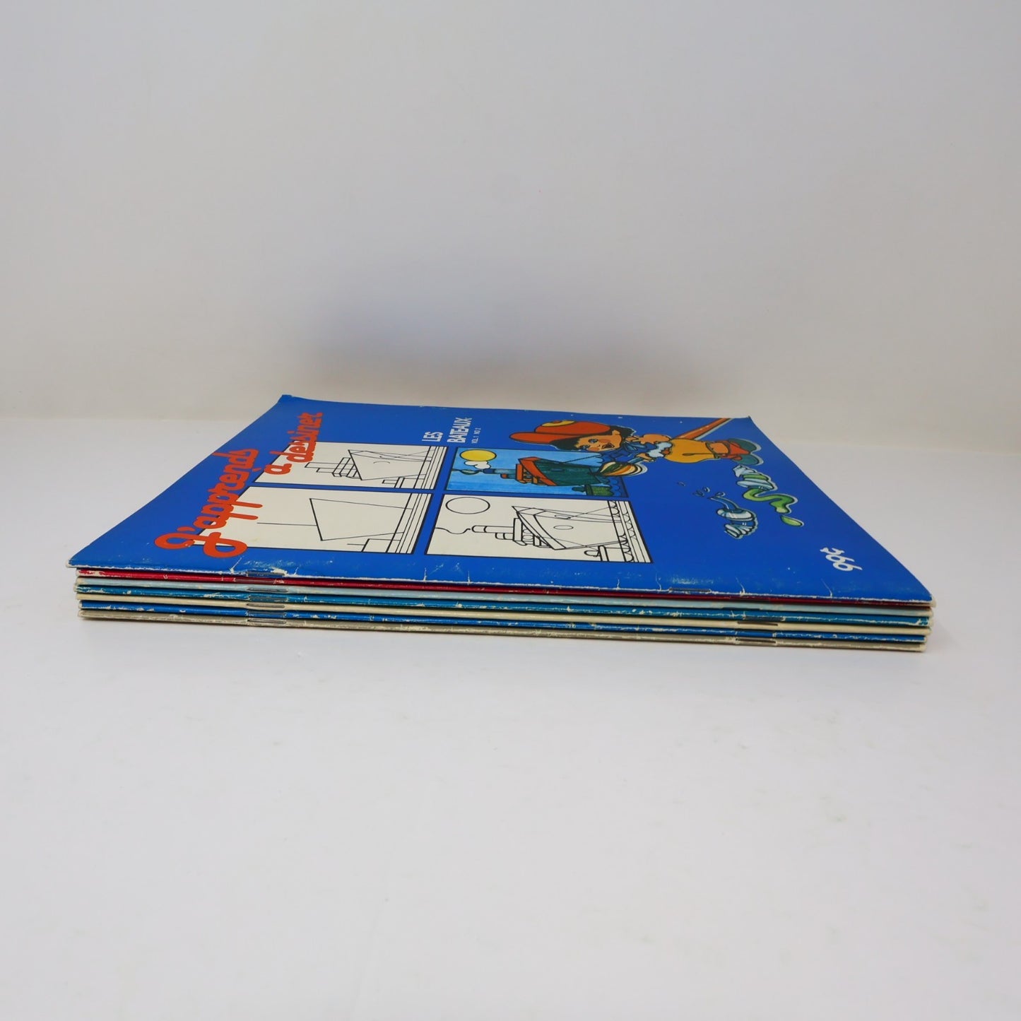 J'Apprends à Dessiner Lot 7 Livres à Colorier Québec Agenda Poissons/Espace 1984