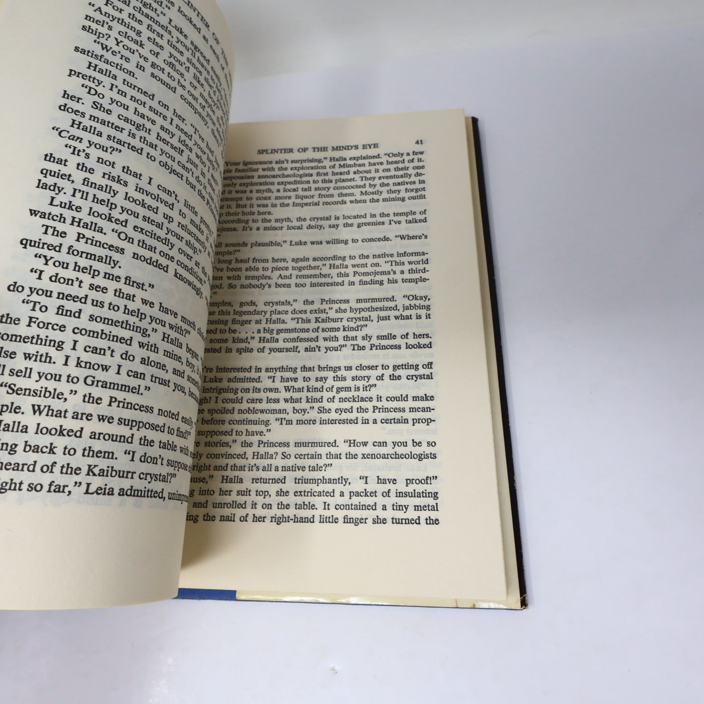 Splinter of the Mind's Eye Alan Dean Foster Star Wars Del Rey 1978 HC DJ BCE 70s