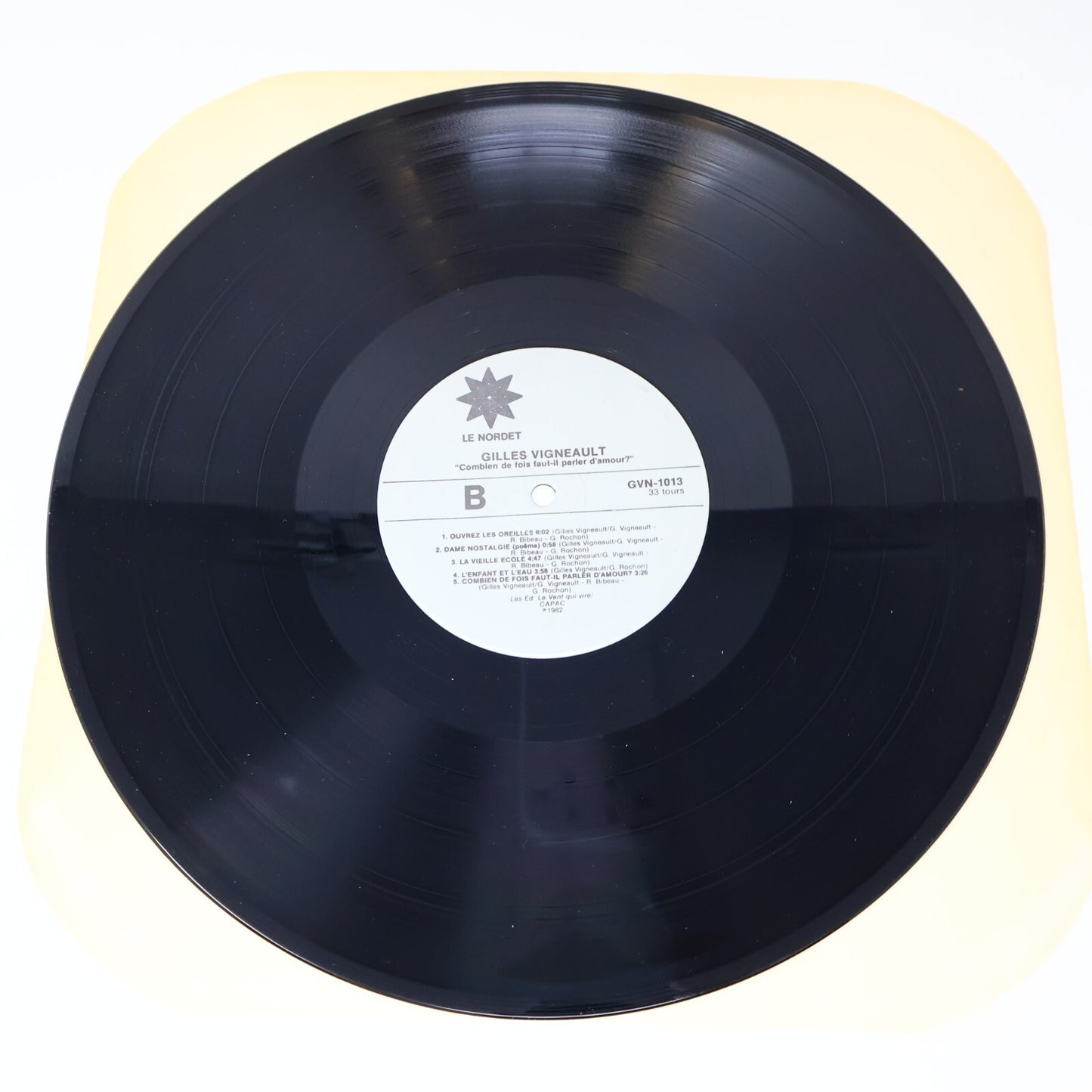 Gilles Vigneault Lot 7 Disques LP Record Combien De Fois Faut-Il Parler D'amour?