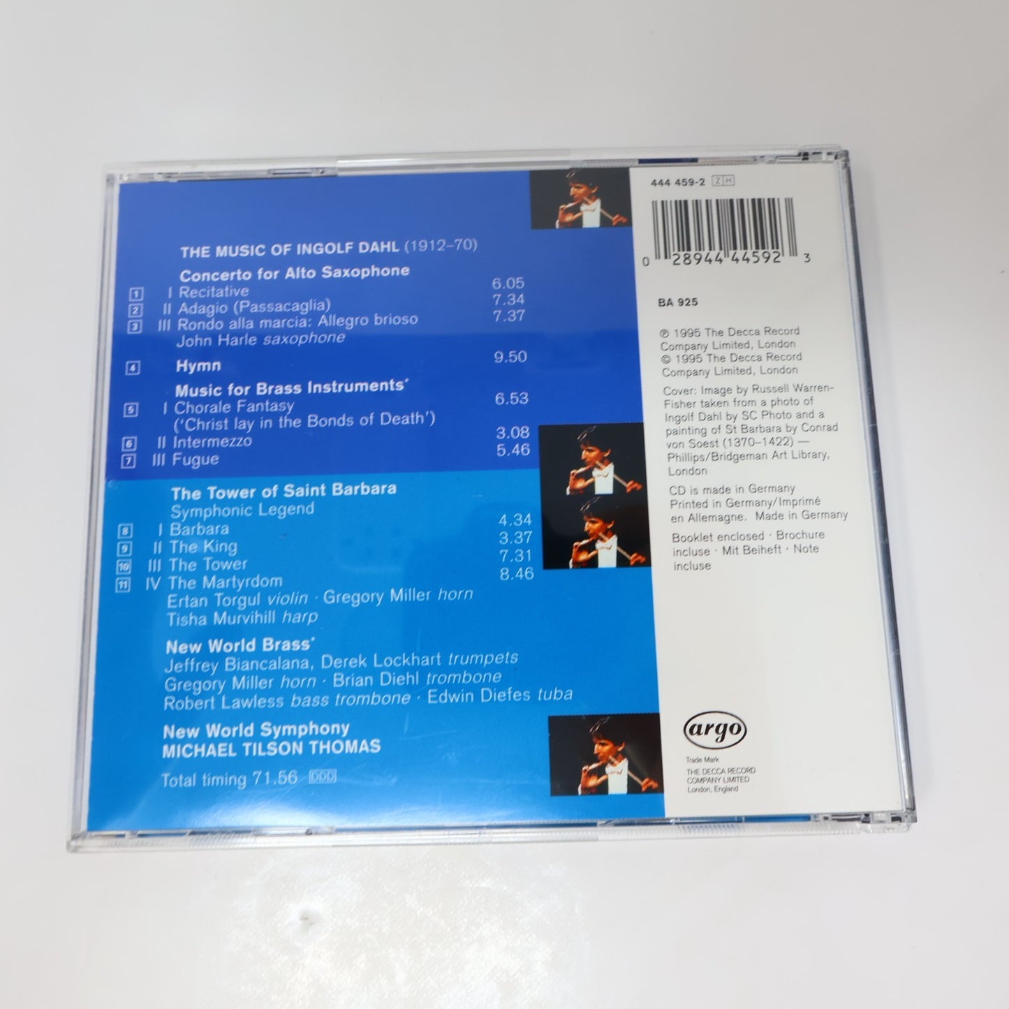 Michael Tilson Thomas Defining Dahl (The Music Of Ingolf Dahl) CD John Harle