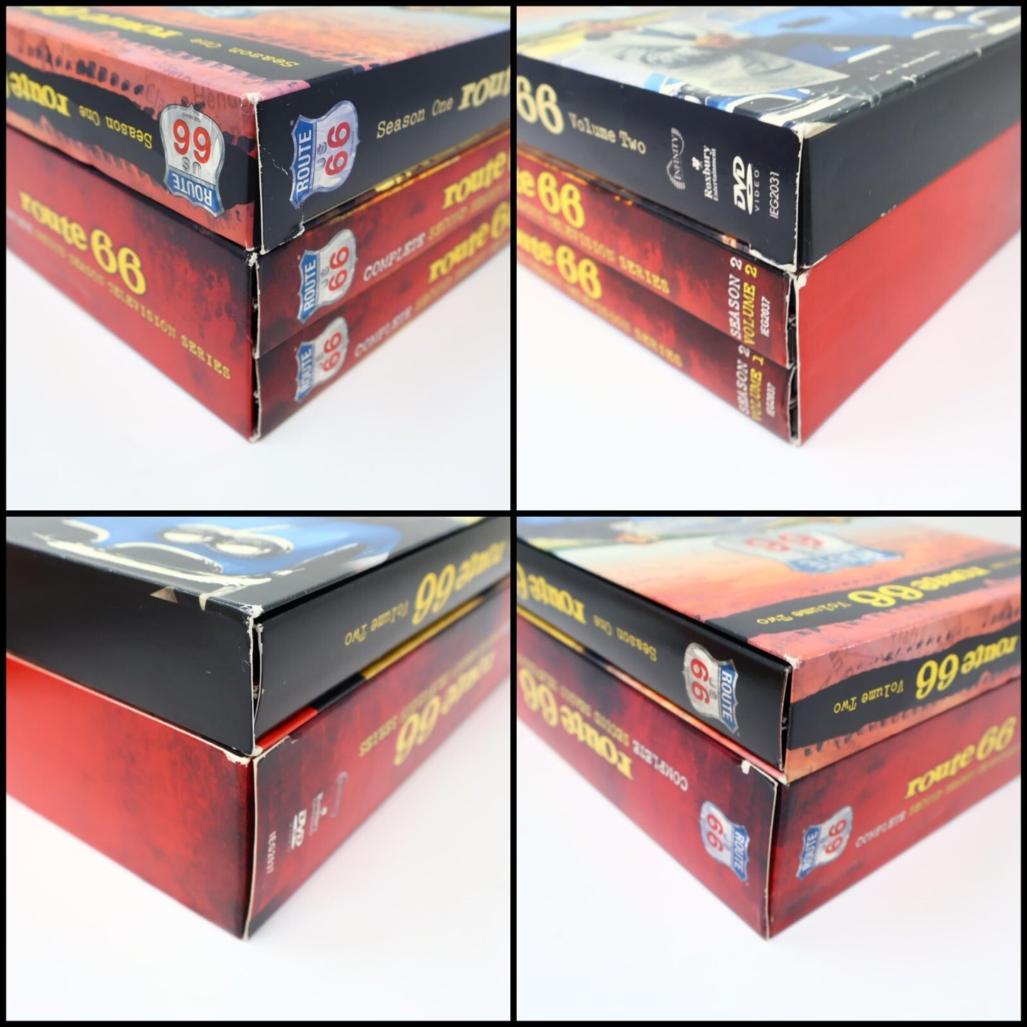 Route 66 Season 1 Volume 2 + Season 2 Lot 2 DVD Leslie Nielsen/Lee Marvin NTSC