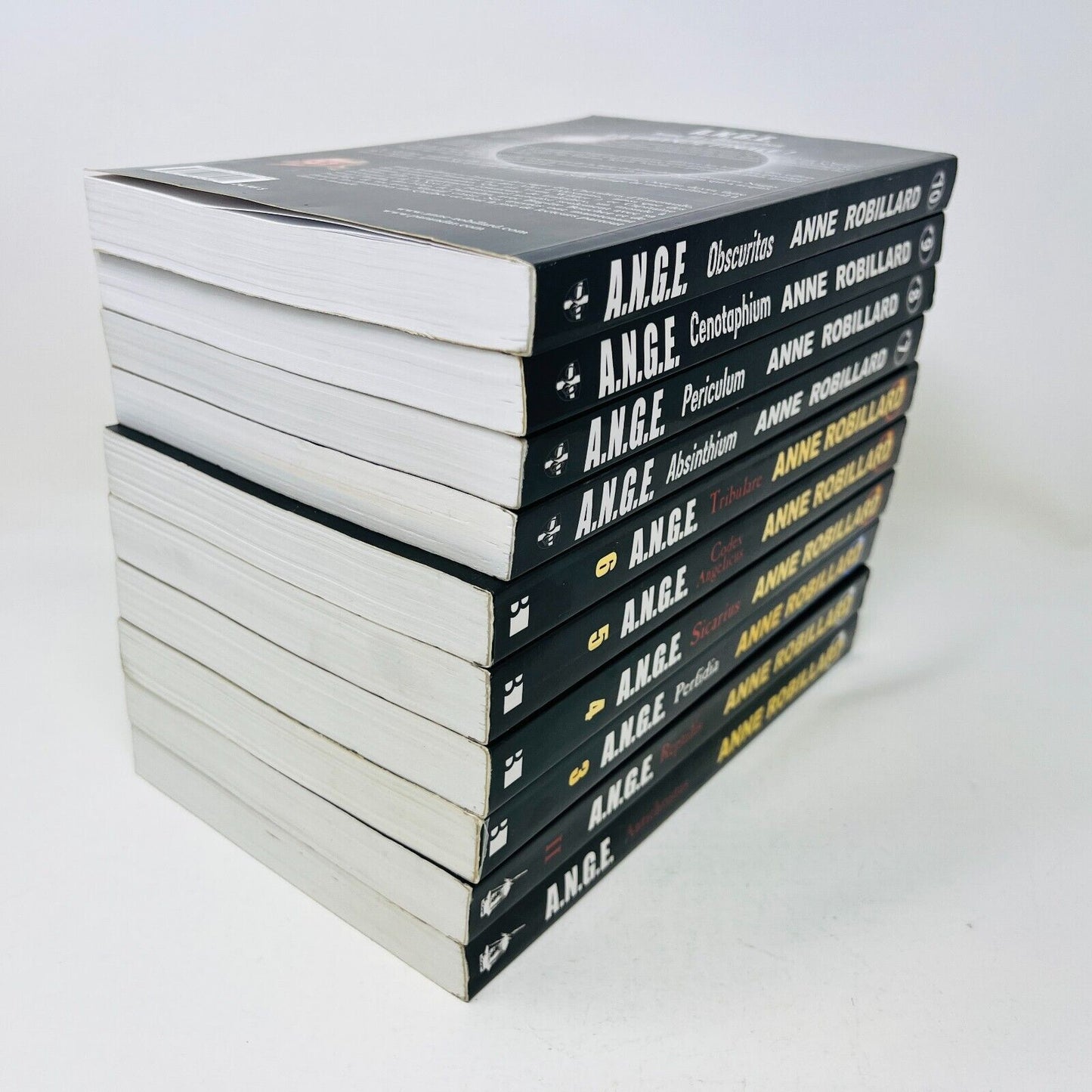 Lot de 10 Livres Ange A.N.G.E #1-10 Anne Robillard Série Complète Antichristus