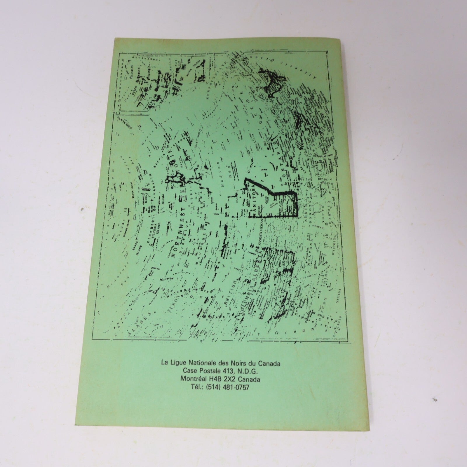 1976 L'Histoire des Noirs au Canada Comment Vivre au Canada #2 Politique Livre